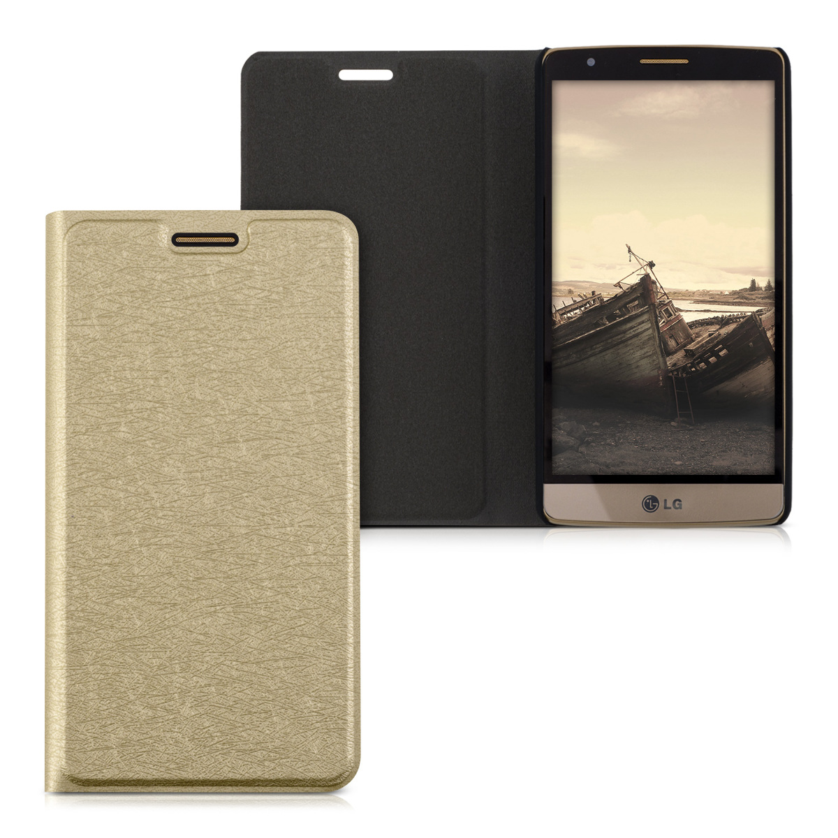 kwmobile FLIP COVER FOR LG G3 S CASE SLIM BACK SHELL HARD MOBILE PHONE