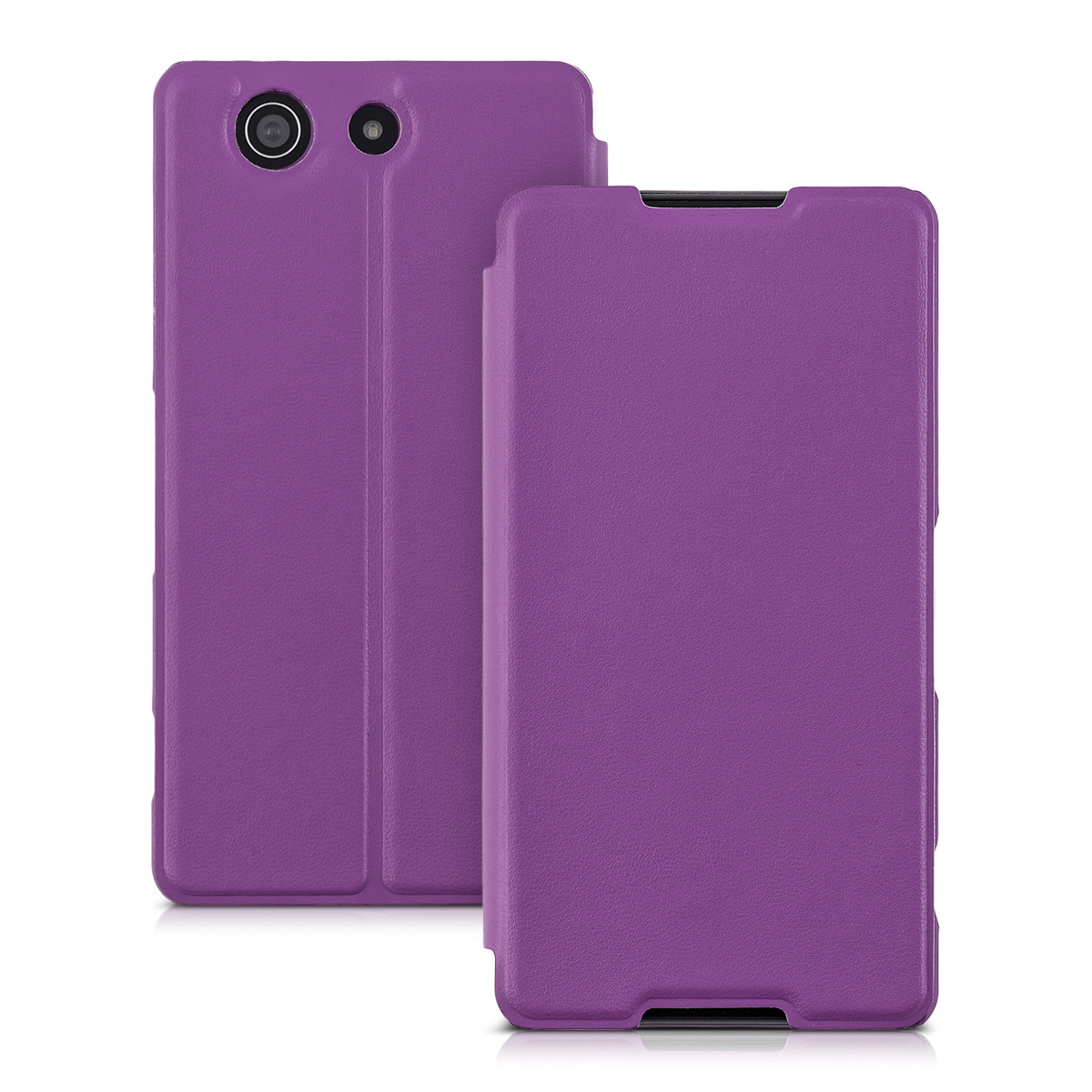 Flip Cover For Sony Xperia Z Compact Case Slim Back Shell Hard Mobile