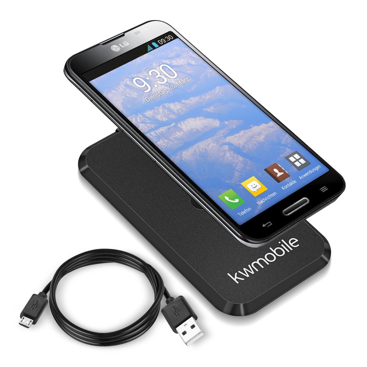 kwmobile WIRELESS CHARGING STATION FOR LG OPTIMUS G PRO BLACK QI DOCKING POWER eBay
