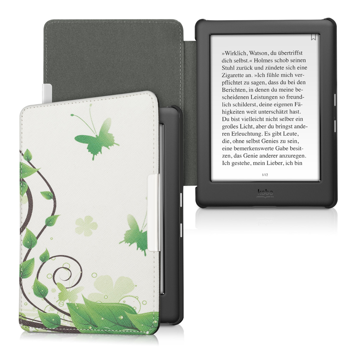 kwmobile SYNTHETIC LEATHER FLIP COVER FOR KOBO GLO HD (N437) TOUCH 2 0 CASE