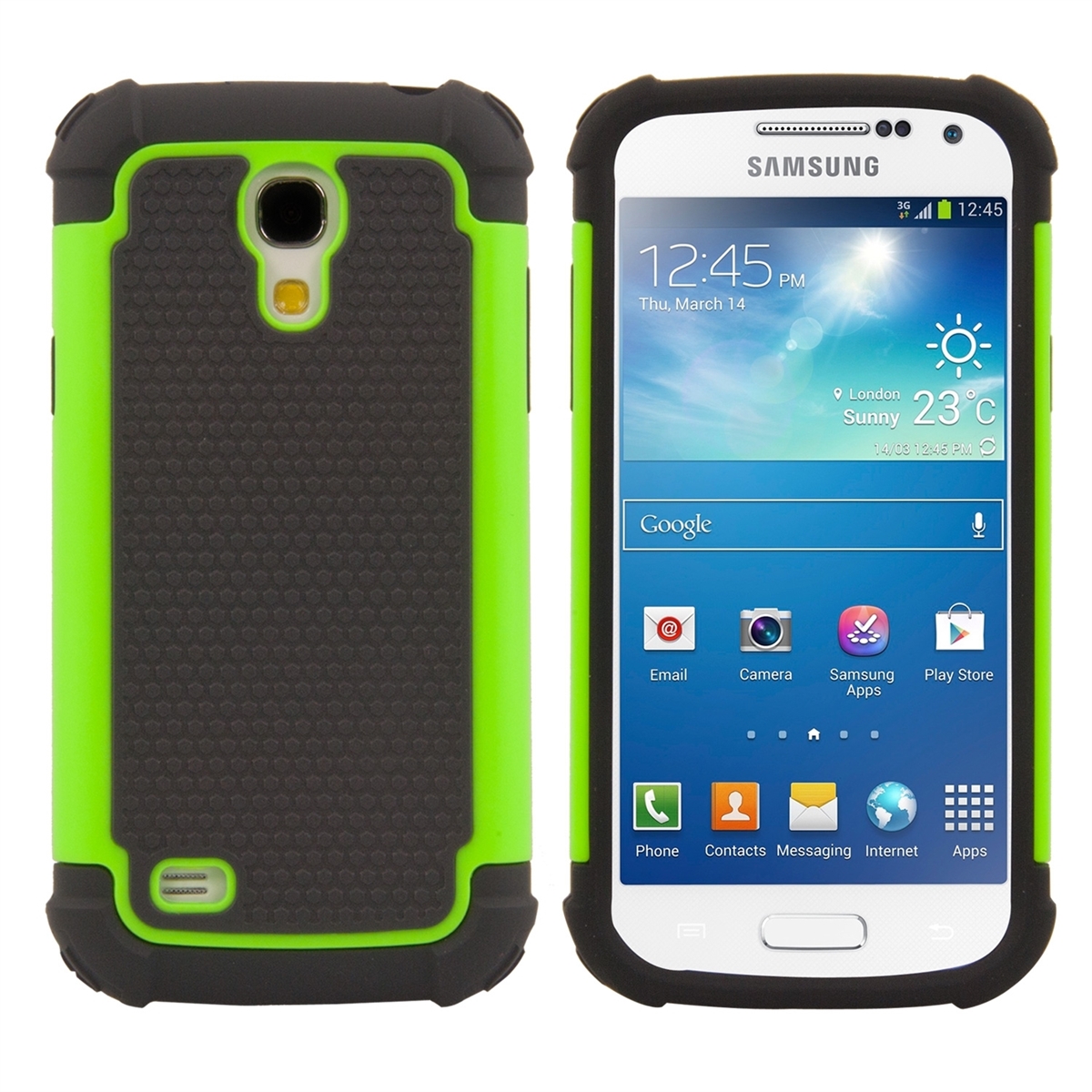 Hülle Für Samsung Galaxy S4 Mini Hybrid Cover Case Schutzhülle