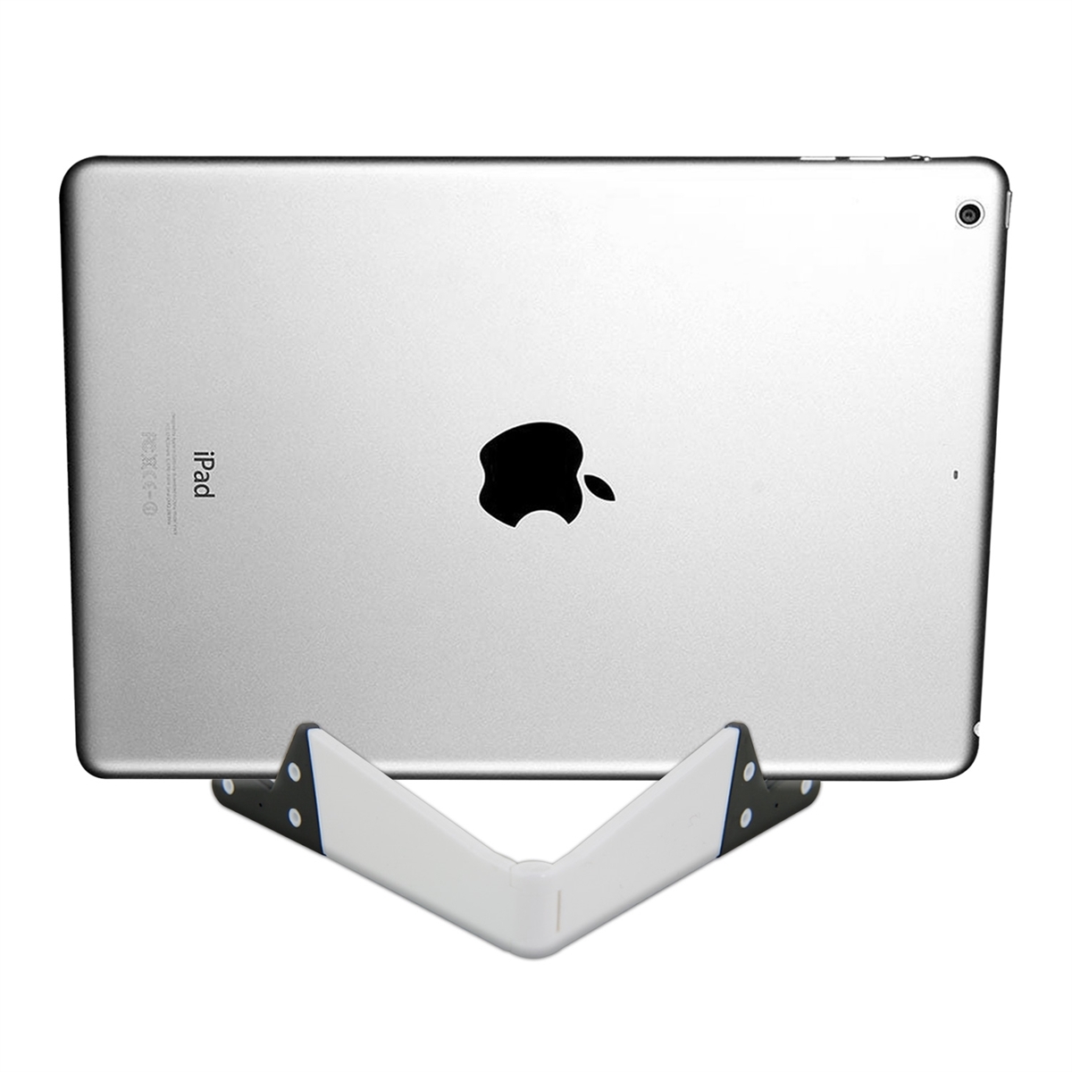 Support Main Pour Tablette Kwmobile | Sangle Élastique Autocollante | Universel | Argenté