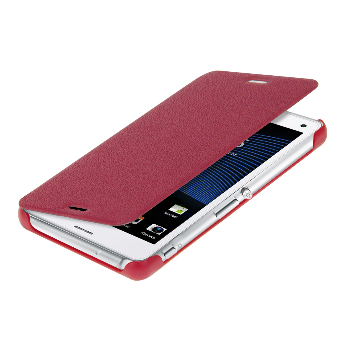 FLIP COVER FOR SONY XPERIA Z3 COMPACT CASE SLIM BACK SHELL HARD MOBILE
