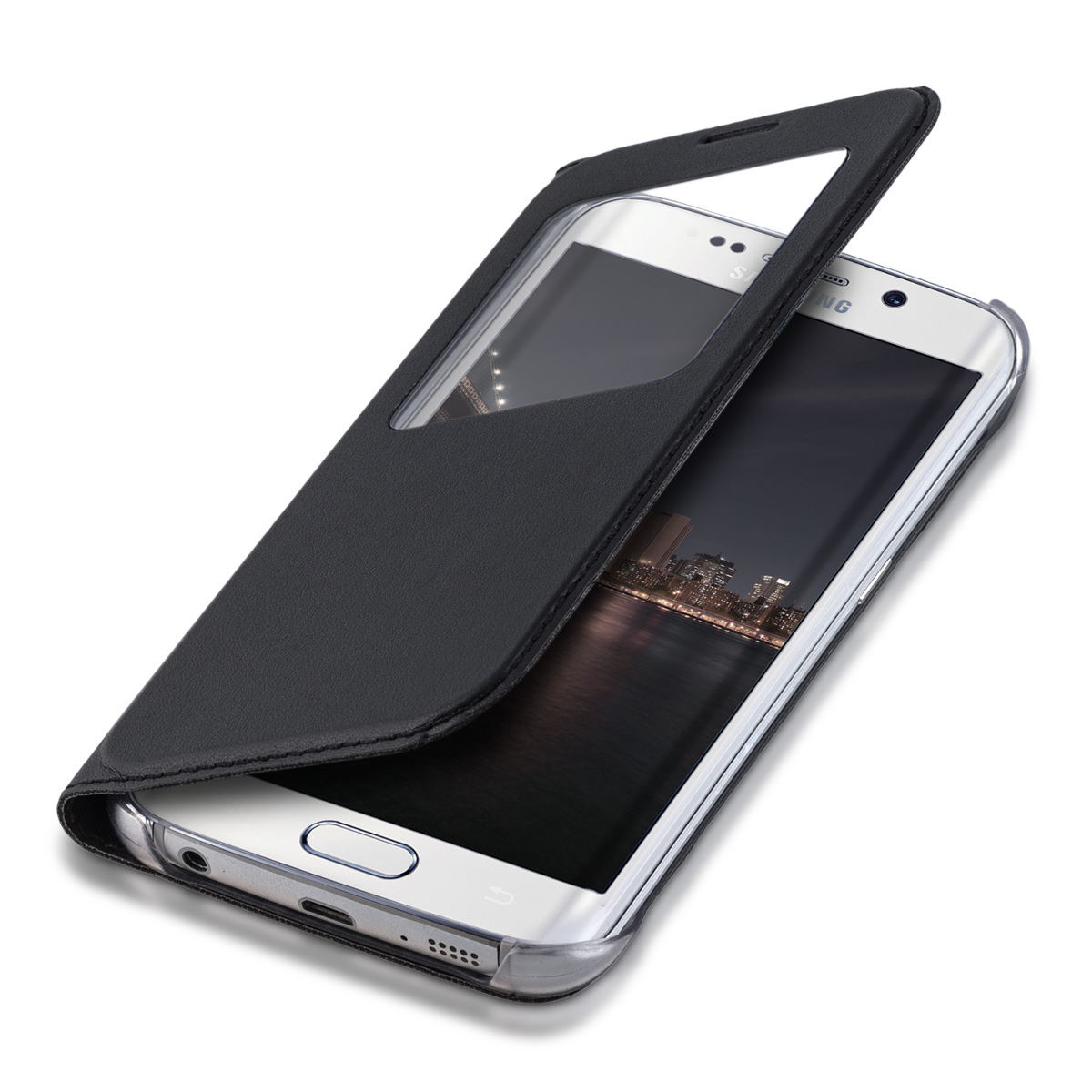 Kvalitní plastové pouzdro pro Samsung S6 Edge - černé