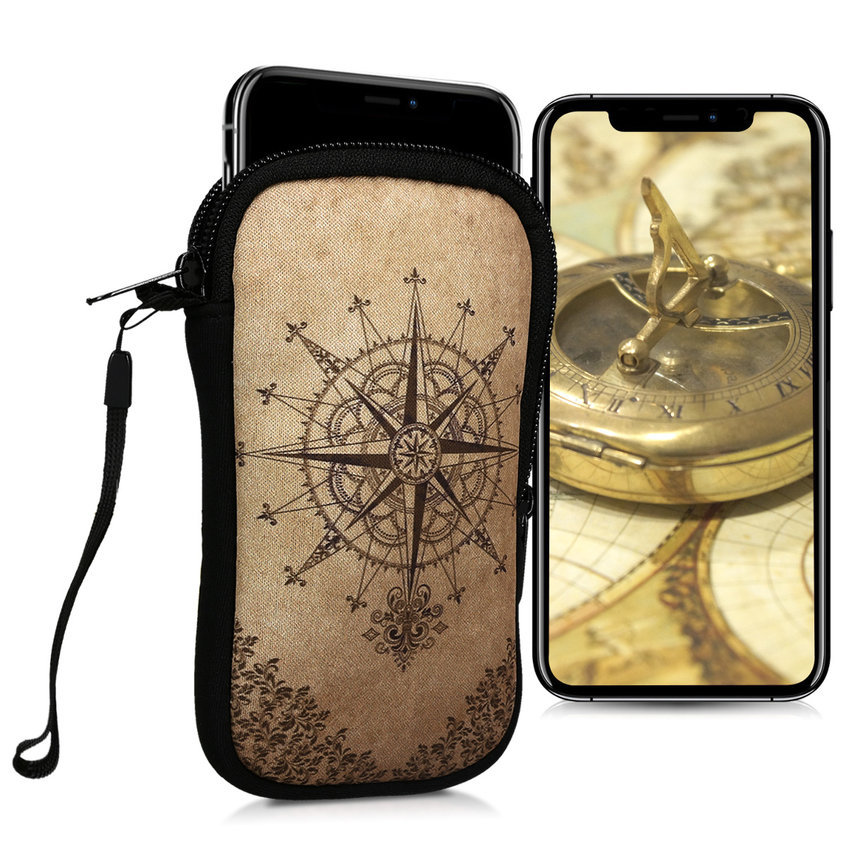 Neopren Handytasche Sleeve XXL - Schutzcase Für Große Smartphones, Farbe Anthrazit, Von Kwmobile