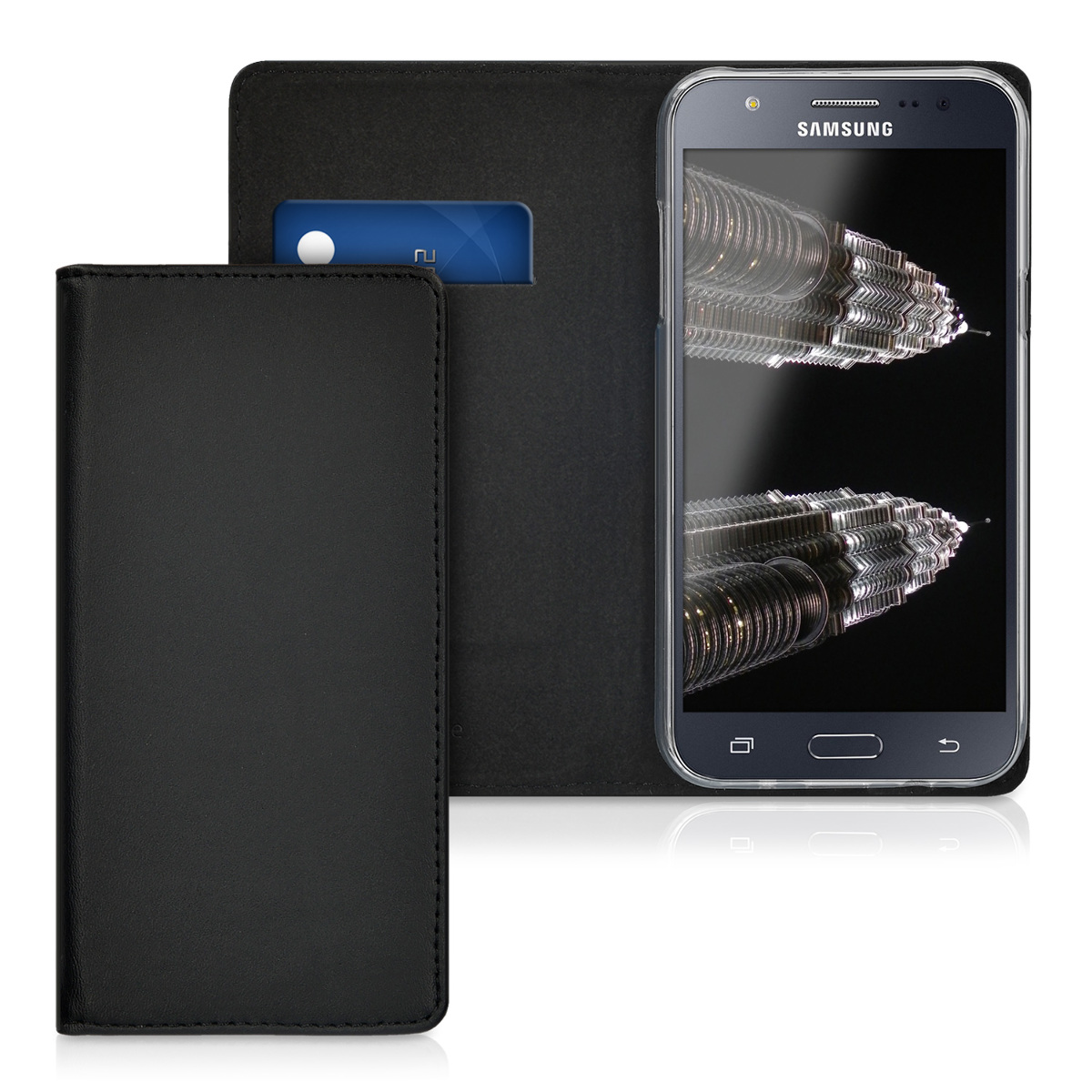 Kožené pouzdro pro Samsung J5 (2015) - černé