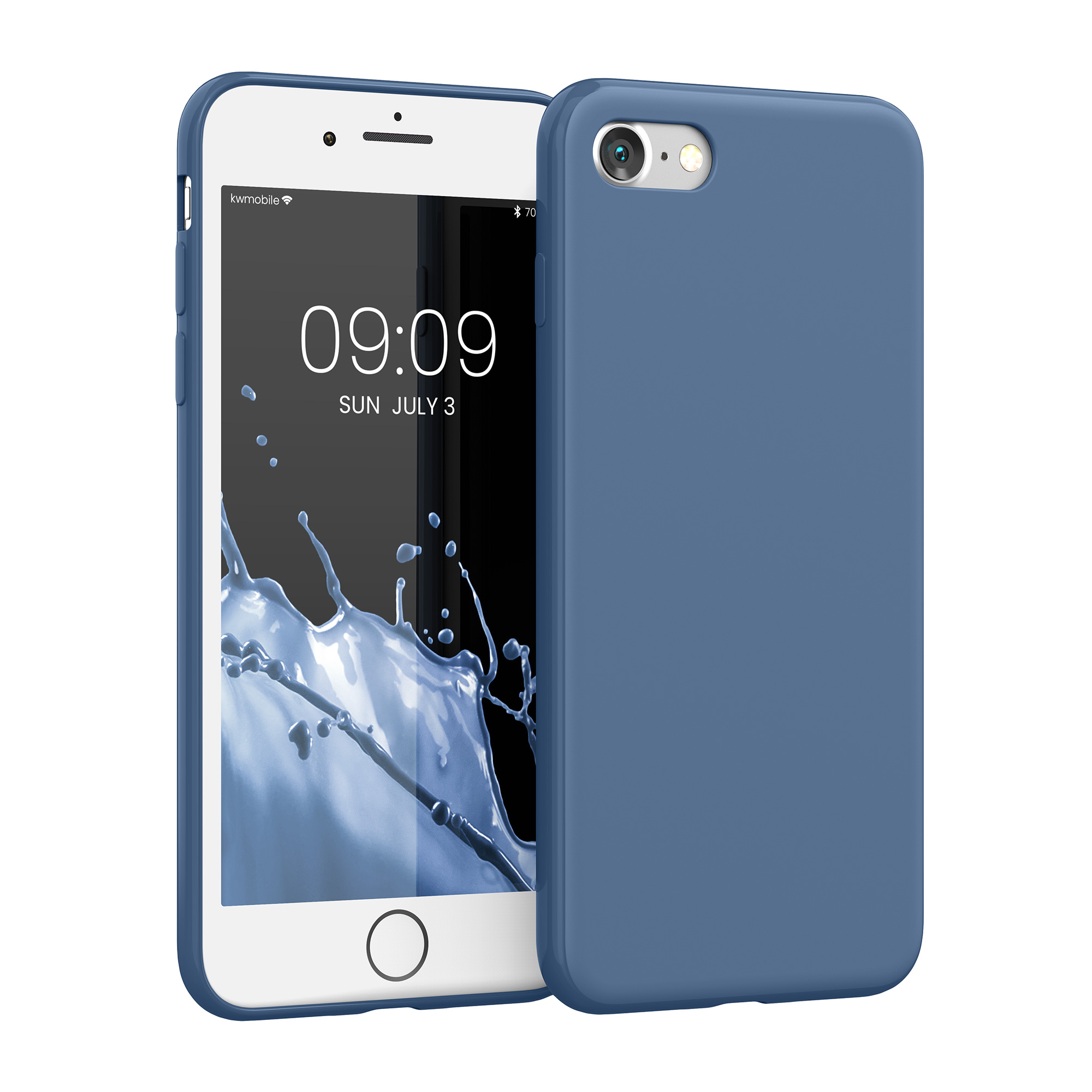 Kvalitní silikonové TPU pouzdro pro Apple iPhone 7 / 8 / SE  - Námořnická modrá
