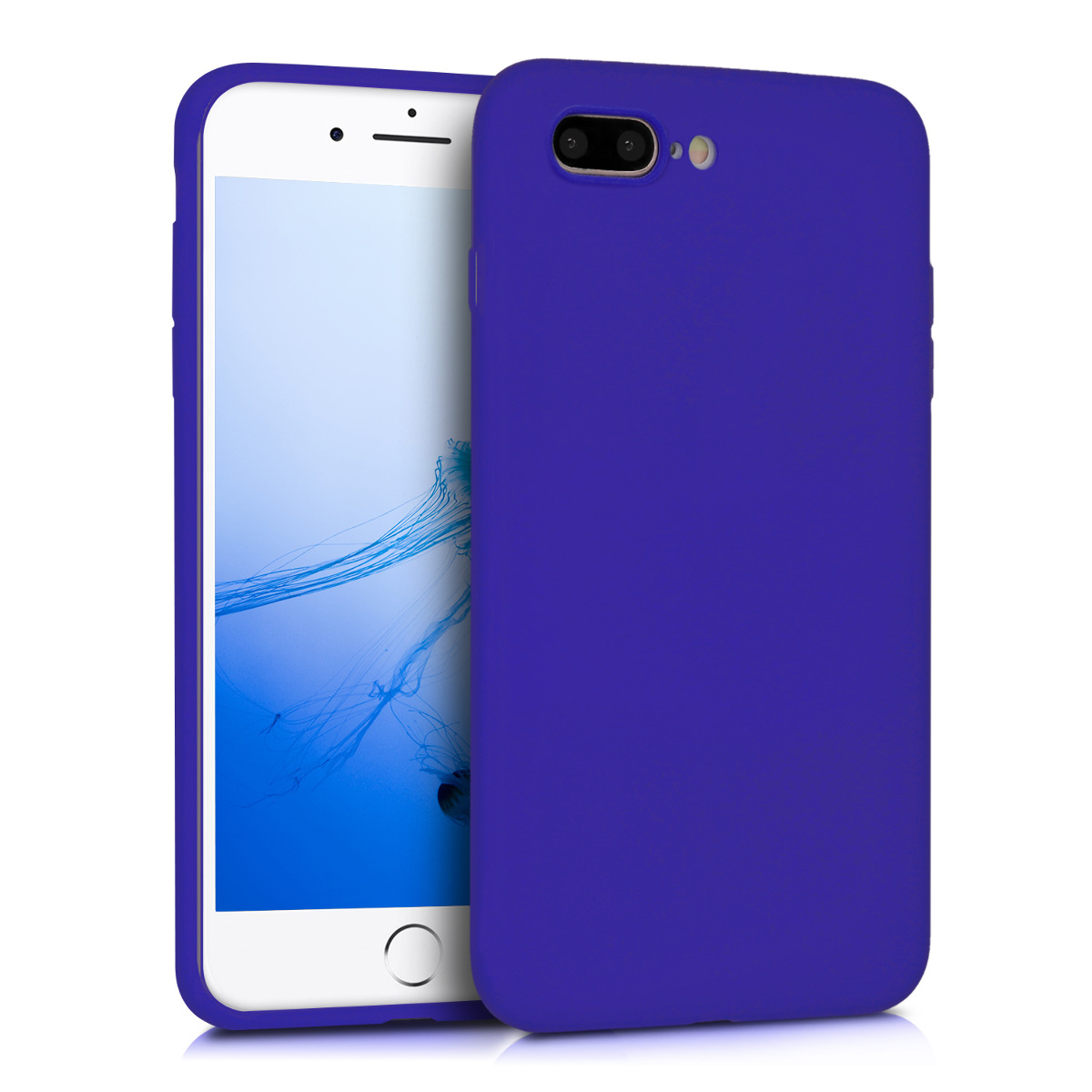 Kvalitní silikonové TPU pouzdro pro Apple iPhone 7 Plus / 8  - Královská modrá