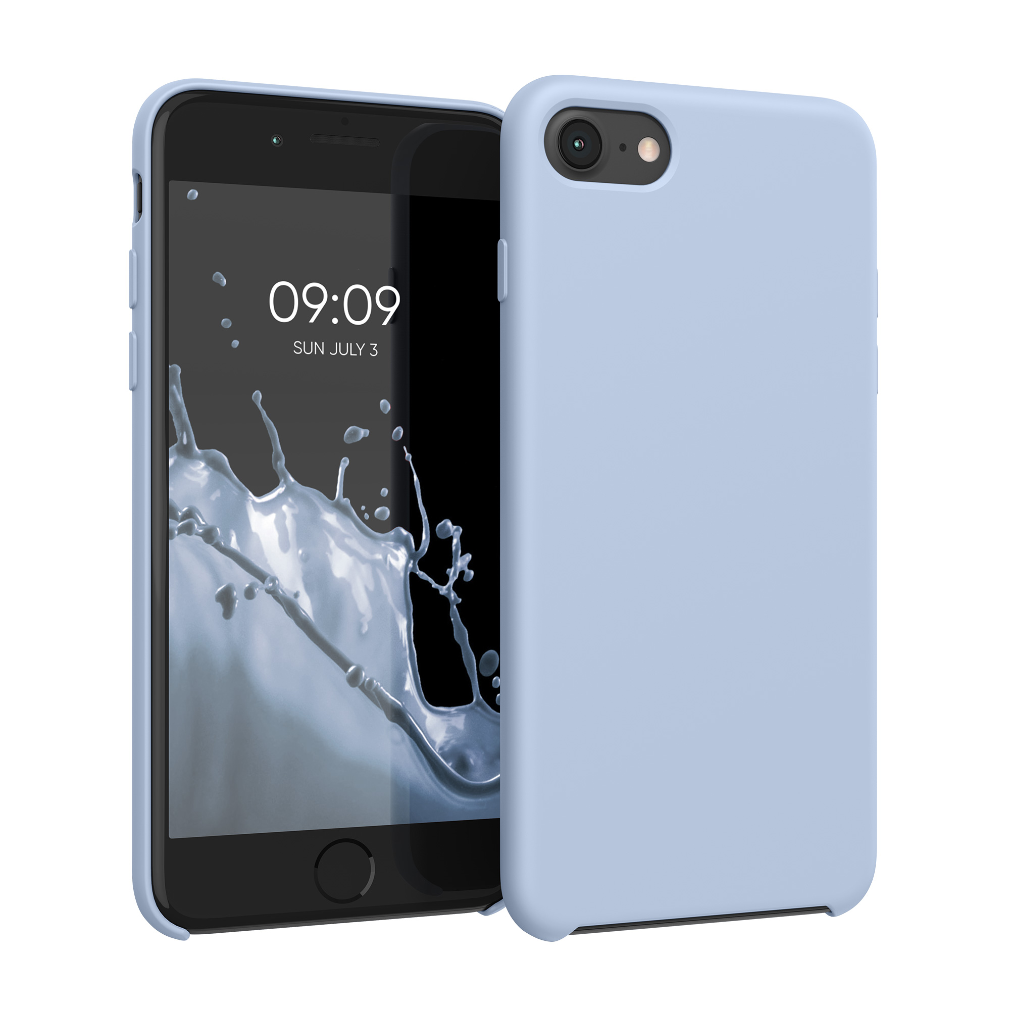 Kvalitní silikonové TPU pouzdro pro Apple iPhone 7 / 8 / SE  - Light Blue Matte