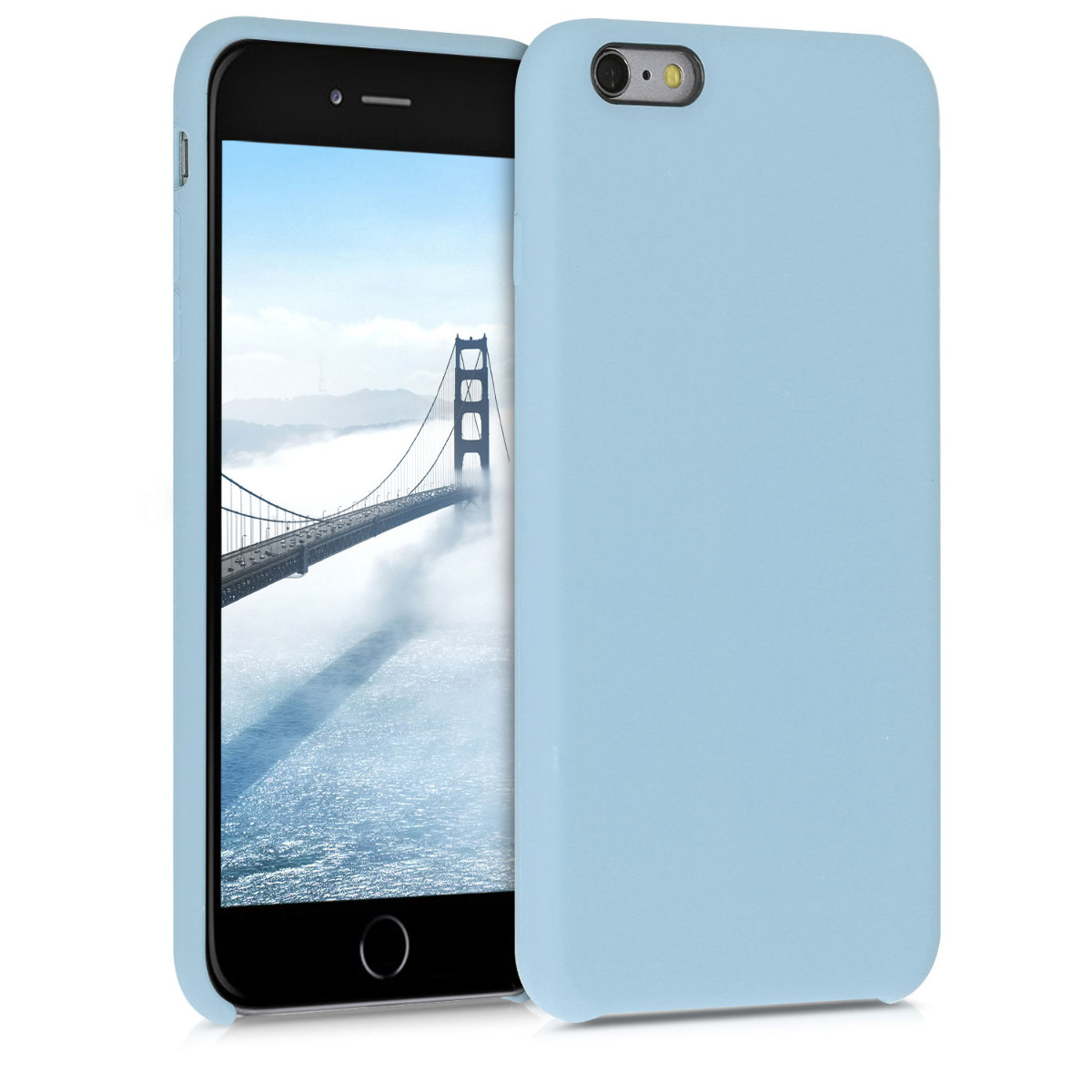 Kvalitní silikonové TPU pouzdro pro Apple iPhone 6 Plus / 6S - pastelově modrá
