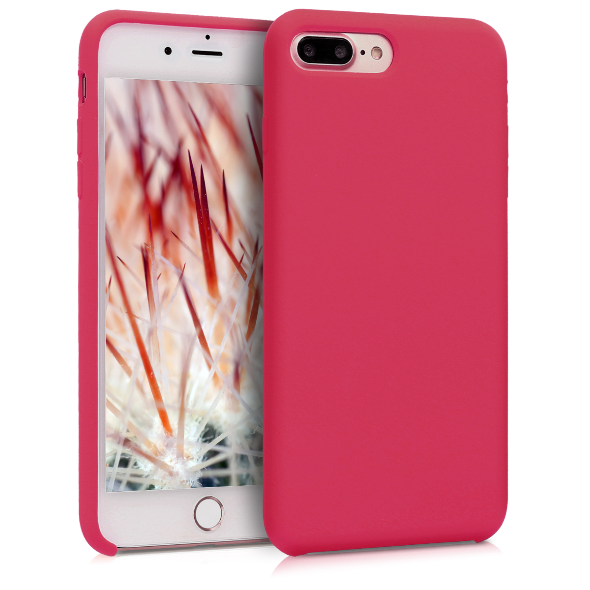 Kvalitní silikonové TPU pouzdro pro Apple iPhone 7 Plus / 8  - Fuchsia | Red