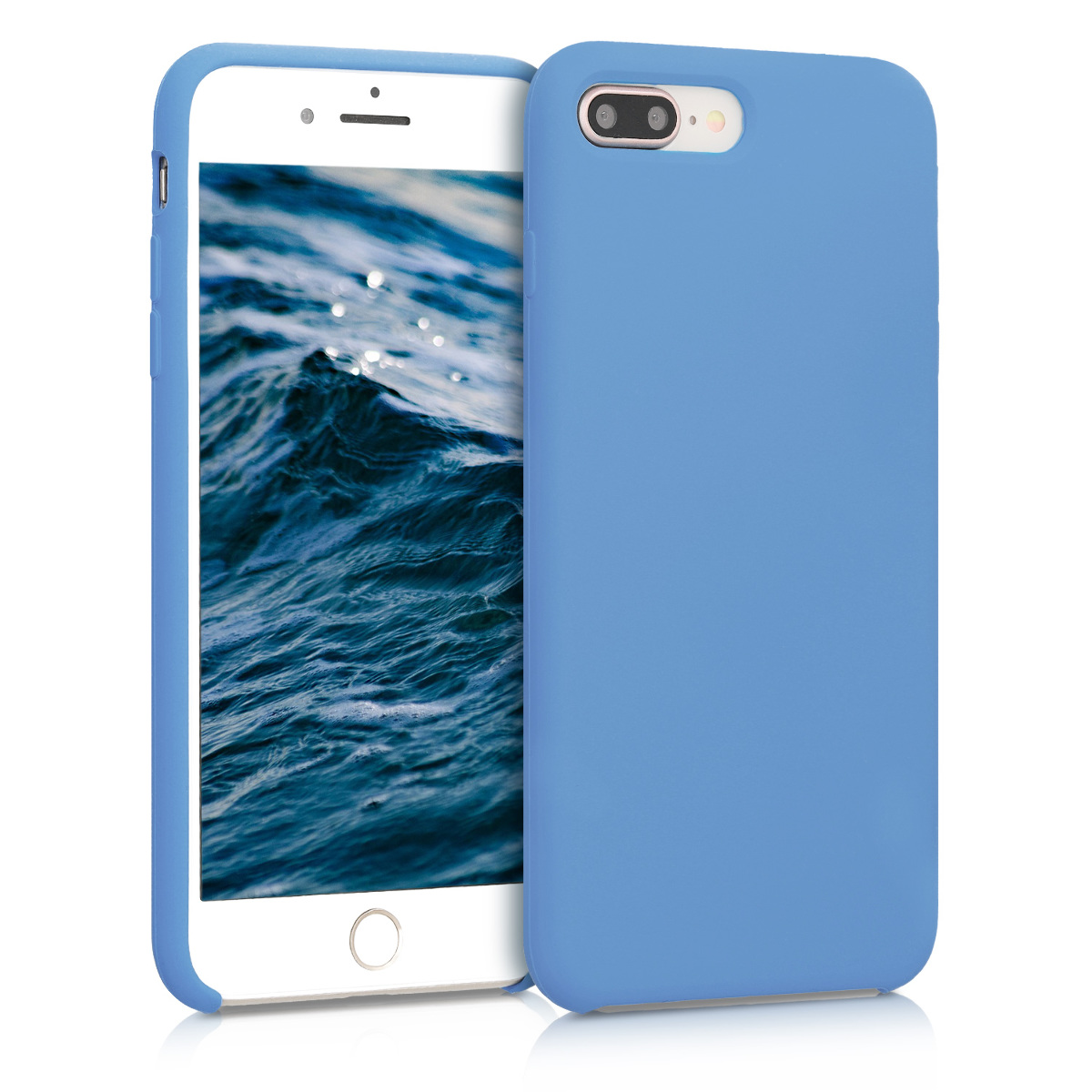 Kvalitní silikonové TPU pouzdro pro Apple iPhone 7 Plus / 8  - azurově modré