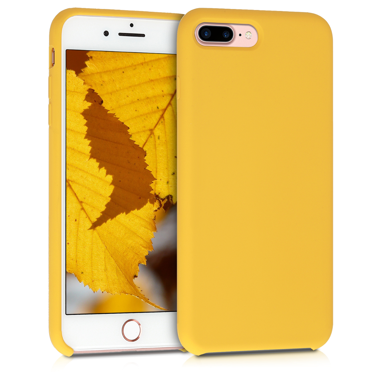Kvalitní silikonové TPU pouzdro pro Apple iPhone 7 Plus / 8  - Honey Yellow