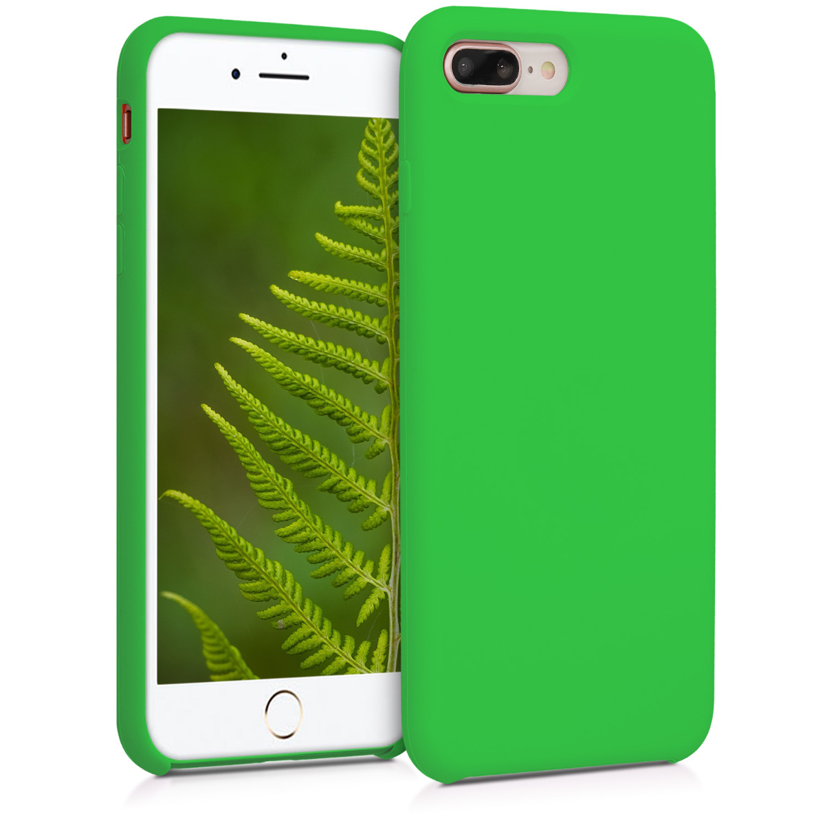 Kvalitní silikonové TPU pouzdro pro Apple iPhone 7 Plus / 8  - Limetkově zelená