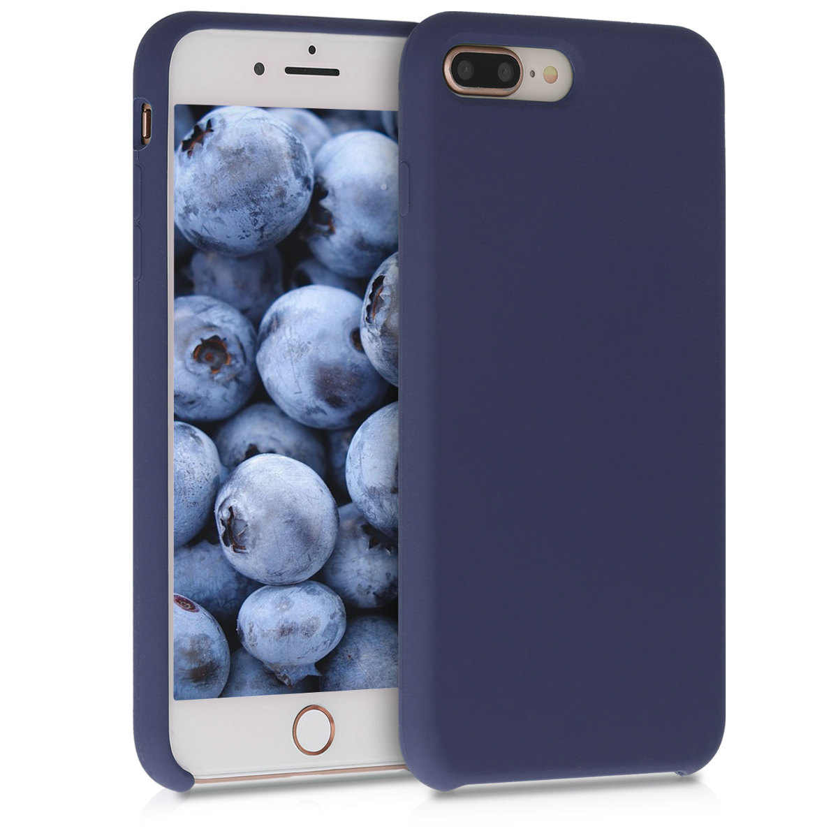 Kvalitní silikonové TPU pouzdro pro Apple iPhone 7 Plus / 8  - Hluboké modré moře