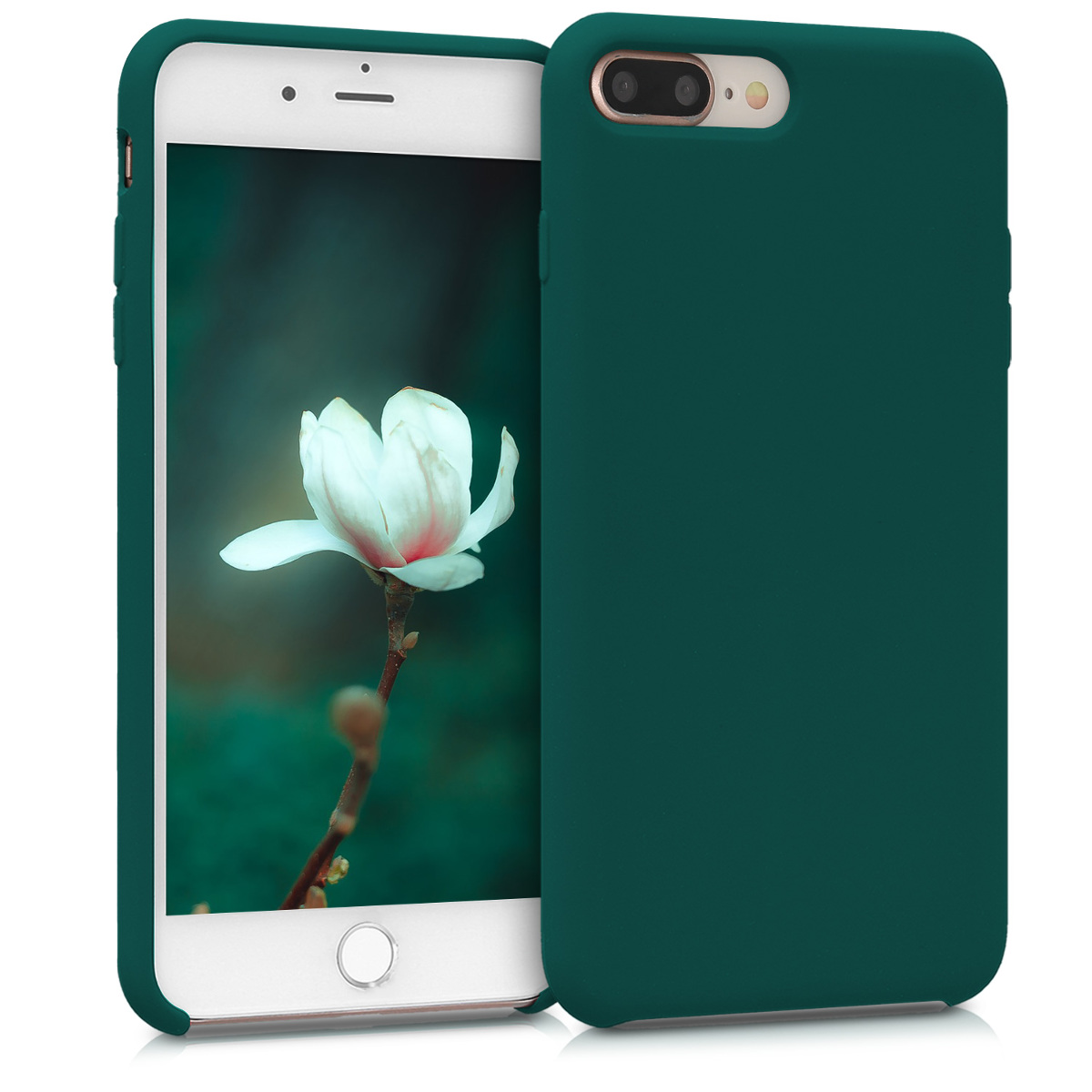Kvalitní silikonové TPU pouzdro pro Apple iPhone 7 Plus / 8  - Turquoise Green