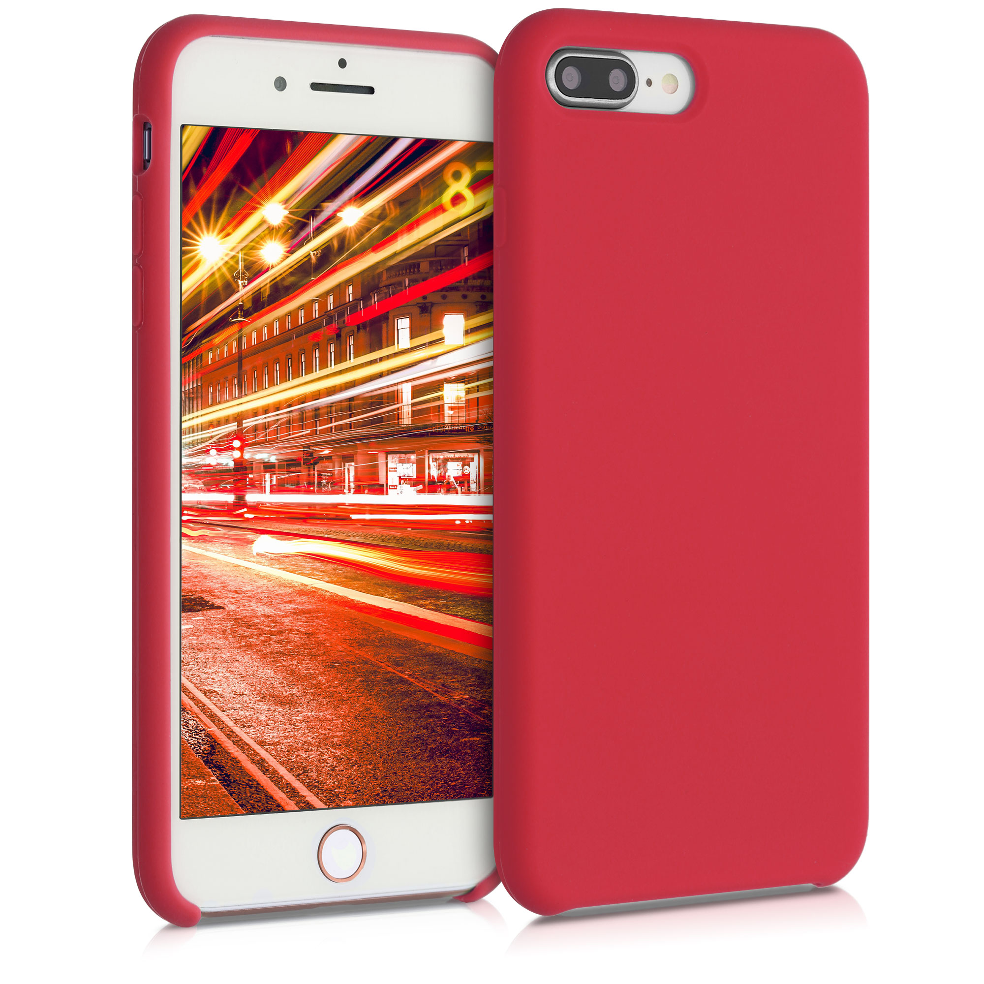 Kvalitní silikonové TPU pouzdro pro Apple iPhone 7 Plus / 8  - Rococo Red