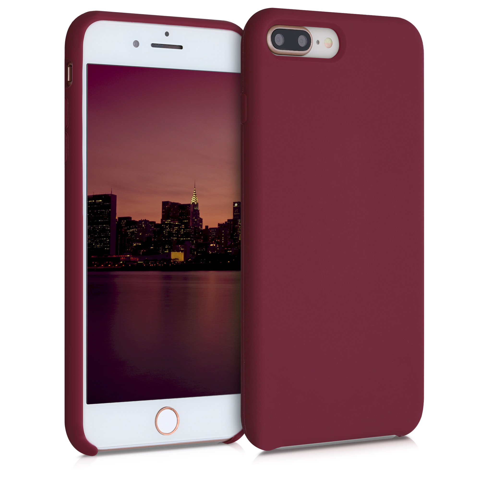 Kvalitní silikonové TPU pouzdro pro Apple iPhone 7 Plus / 8  - rebarbora Red