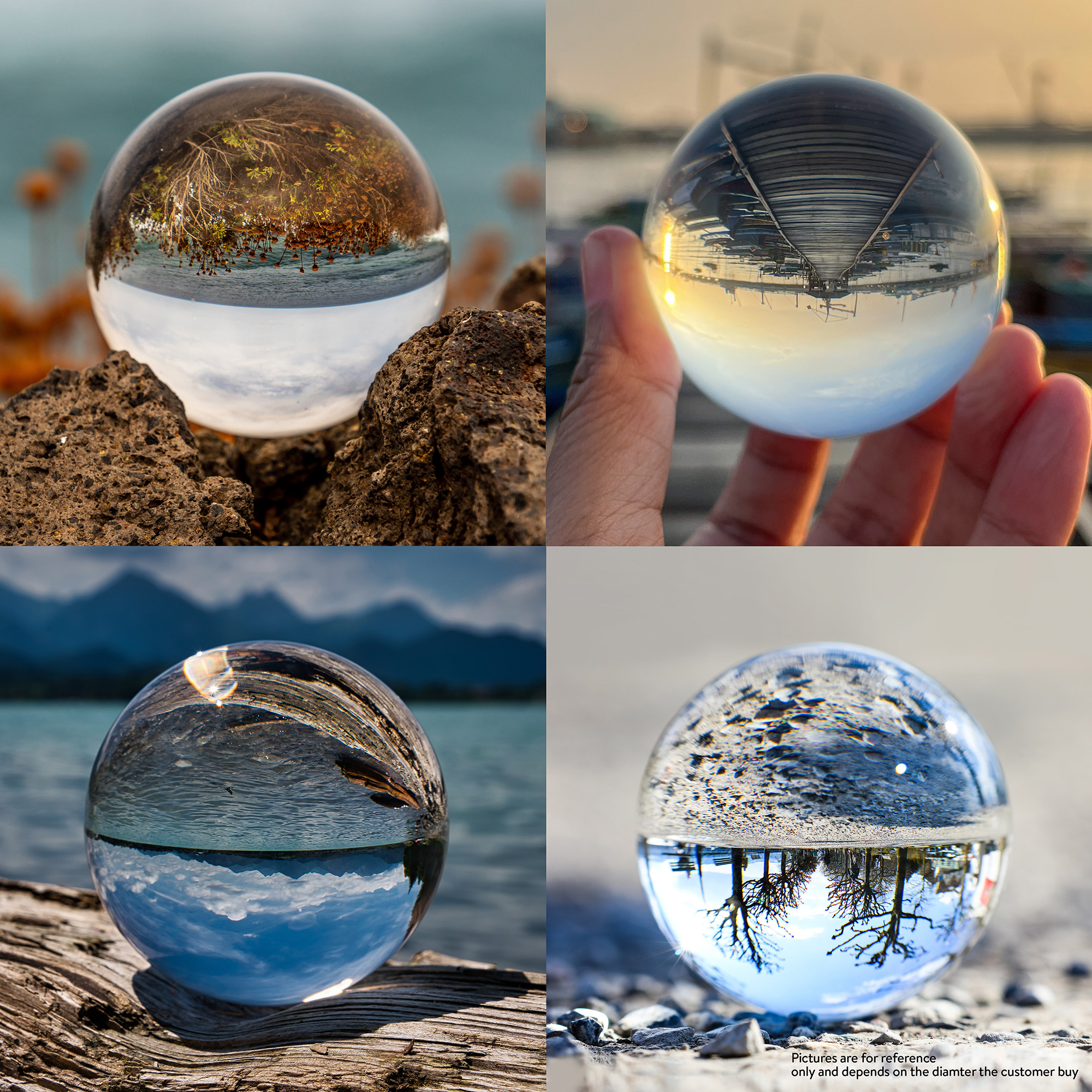 Glaskugel Fotografie Kugel aus Glas Fotokugel mit Ständer