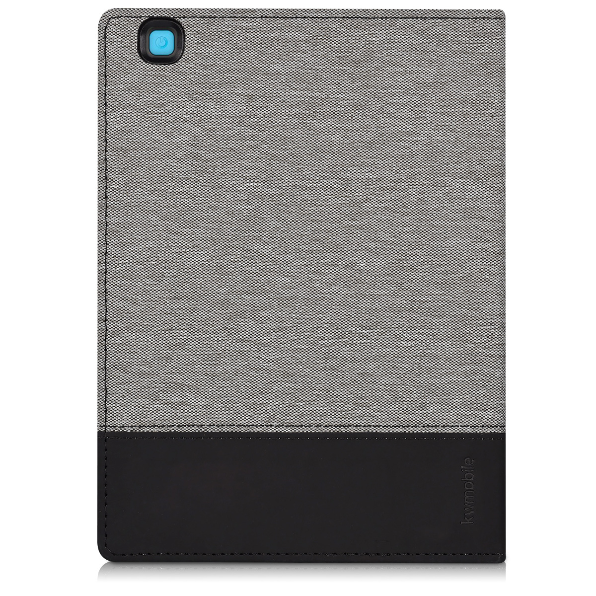 Carcasa de e-Reader de Cuero sint/ético Gris//Negro kwmobile Funda para Kobo Forma Tela - Case y