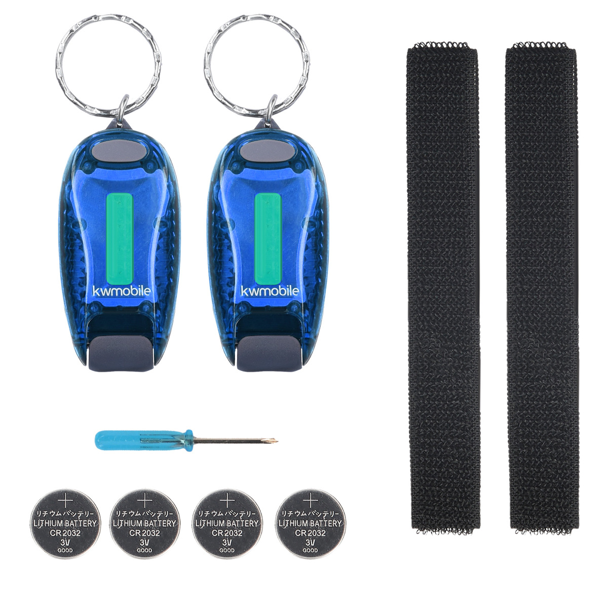 2x LED Safety Lights Portable Outdoor Clip On Flashing Light for