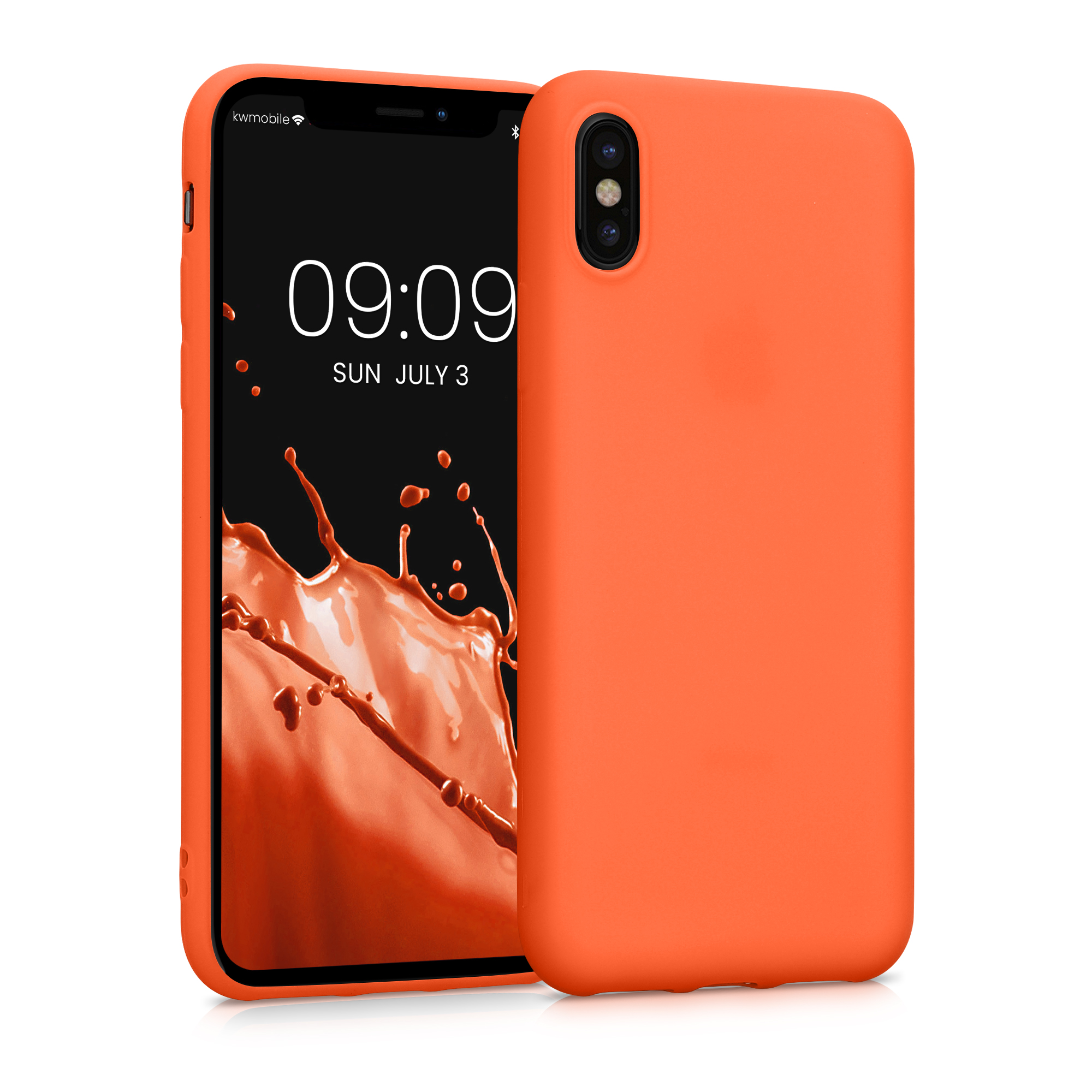 Kvalitní silikonové TPU pouzdro pro Apple iPhone X - Neon Orange