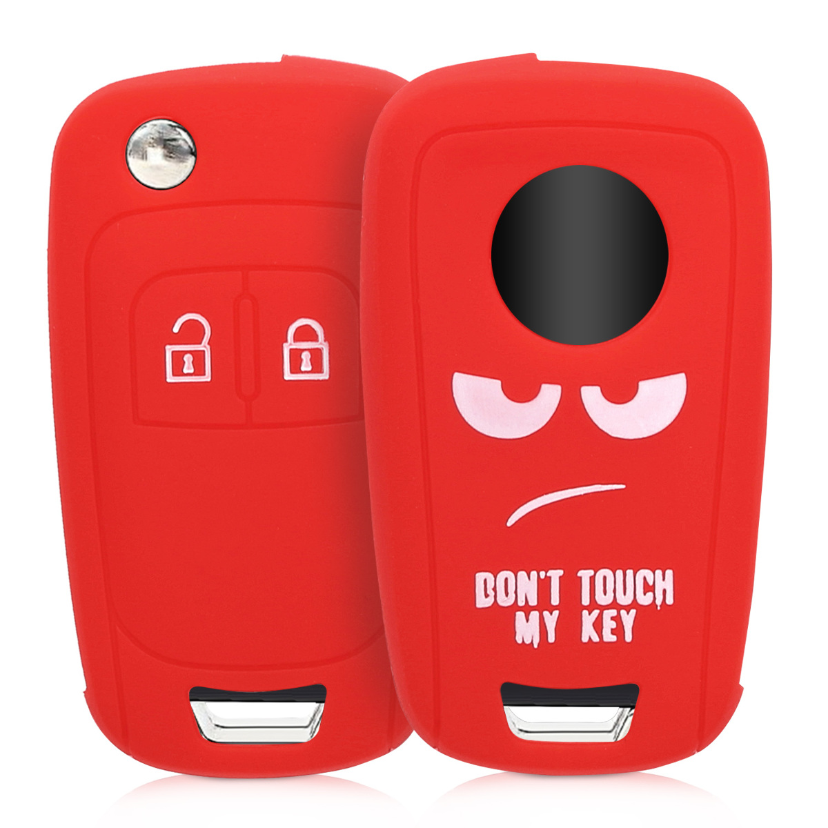 Red Silicone Protective Key Fob Cover for Suzuki 2 Button Car Key Keyless Go kwmobile Car Key Cover for Suzuki