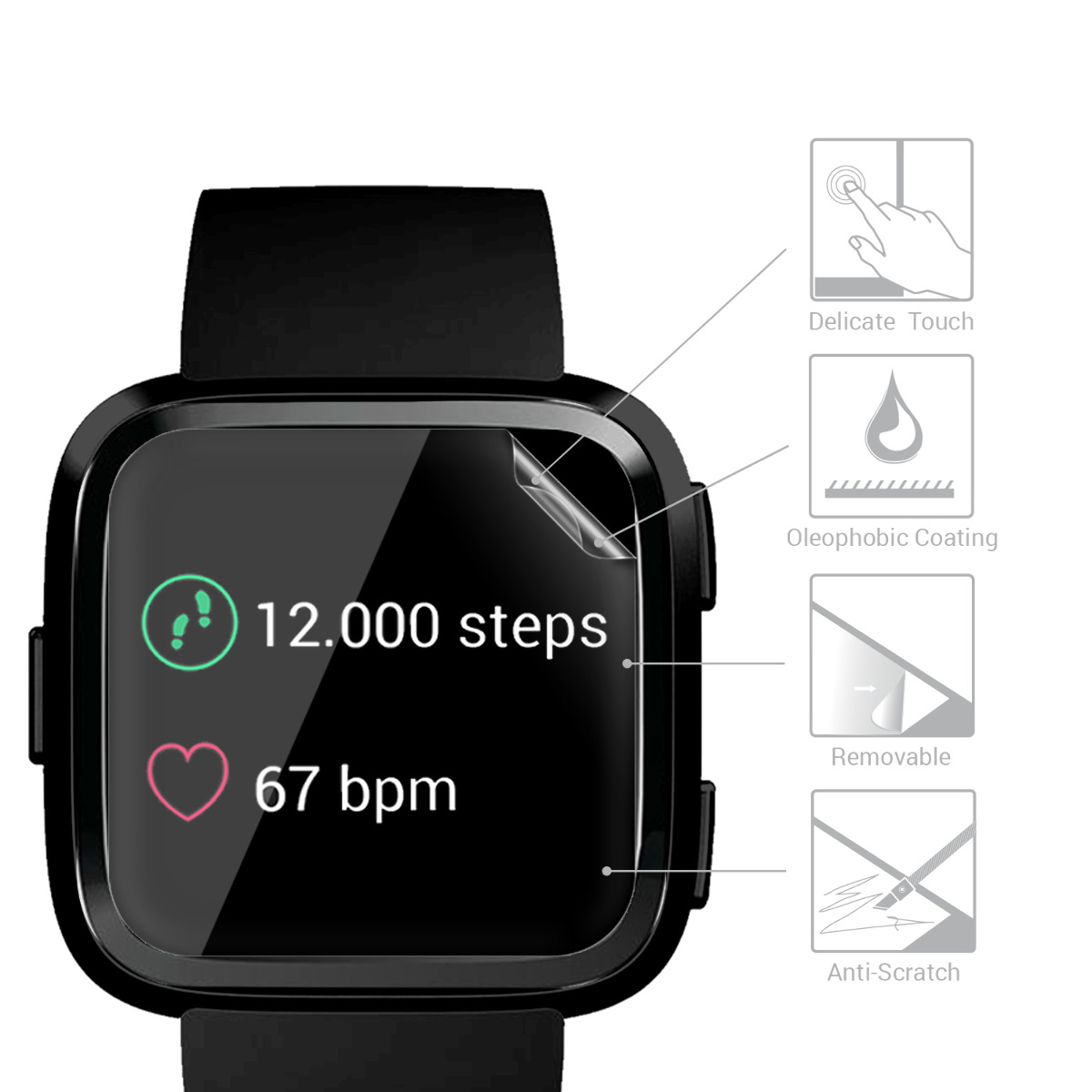 fitbit versa lite touch screen