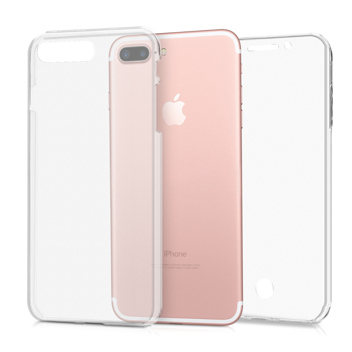 Kvalitní silikonové TPU pouzdro pro Apple iPhone 7 Plus / 8  - Průhledný