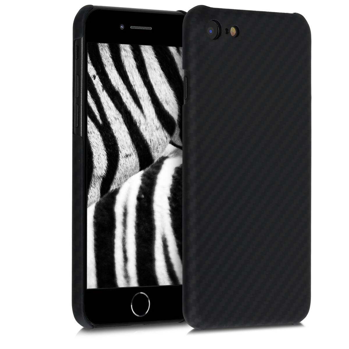Aramidpouzdro pro Apple iPhone SE (2020) - Black Matte