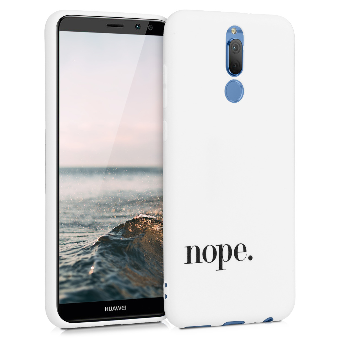 Silikonové pouzdro TPU pro Huawei Mate 10 Lite - Nope Černá / Bílá