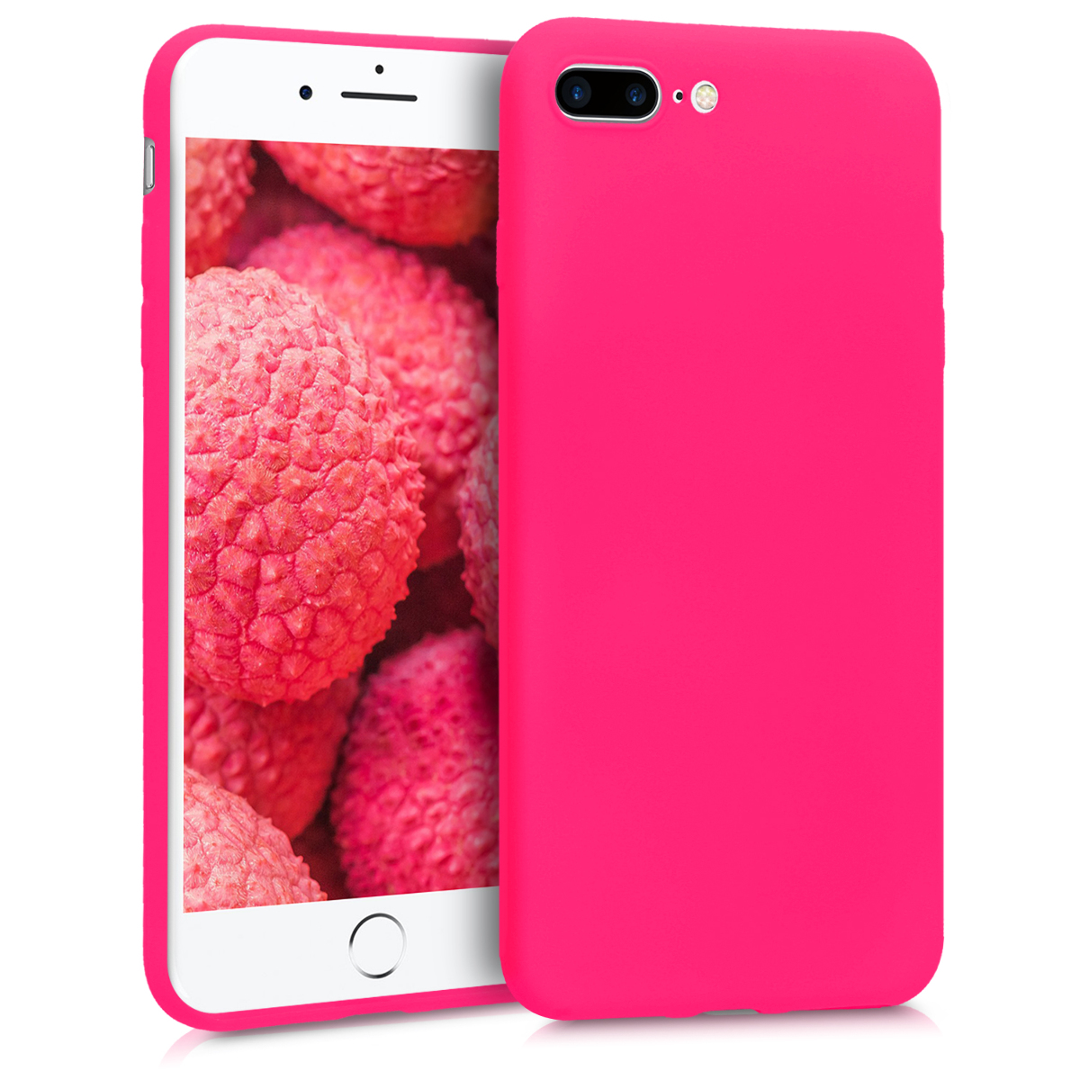 AKCE! Kvalitní silikonové TPU pouzdro pro Apple iPhone 7 Plus / 8  - Neon Pink