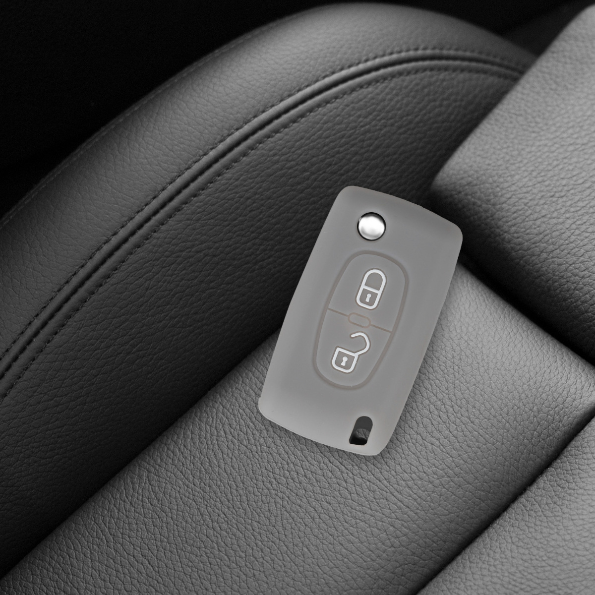 - Case de Mando de Auto con dise/ño de Rally kwmobile Funda para Llave Plegable de 3 Botones para Coche Peugeot Citroen Silicona de Suave Carcasa Protectora