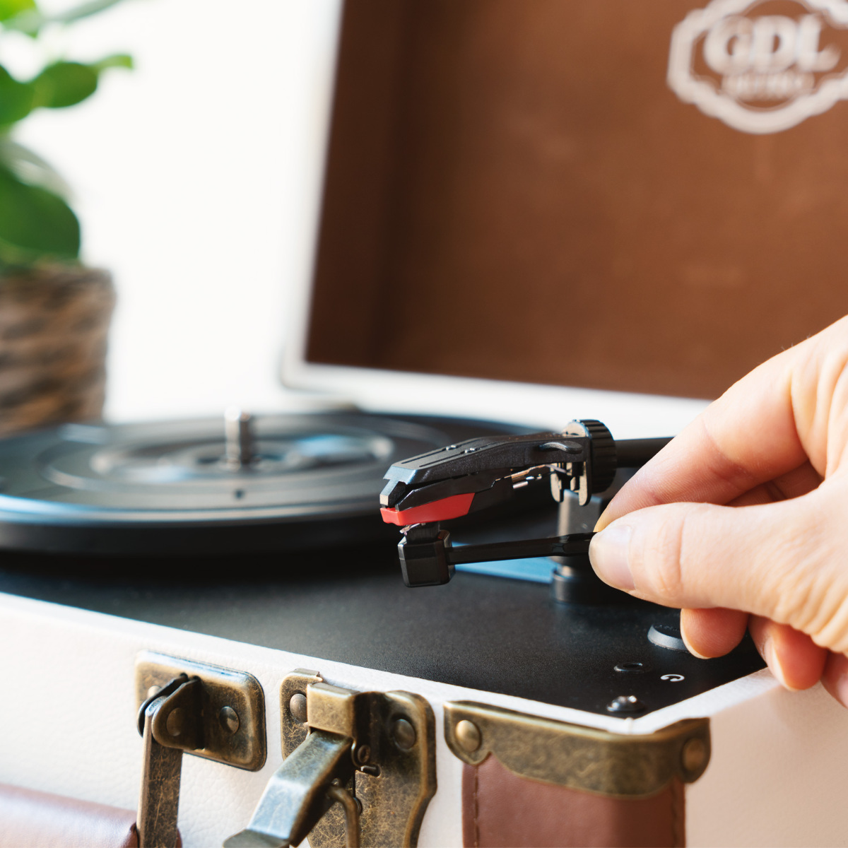 Carbon Fibre Stylus Brush Anti Static Cleaning Brush for Vinyl Record