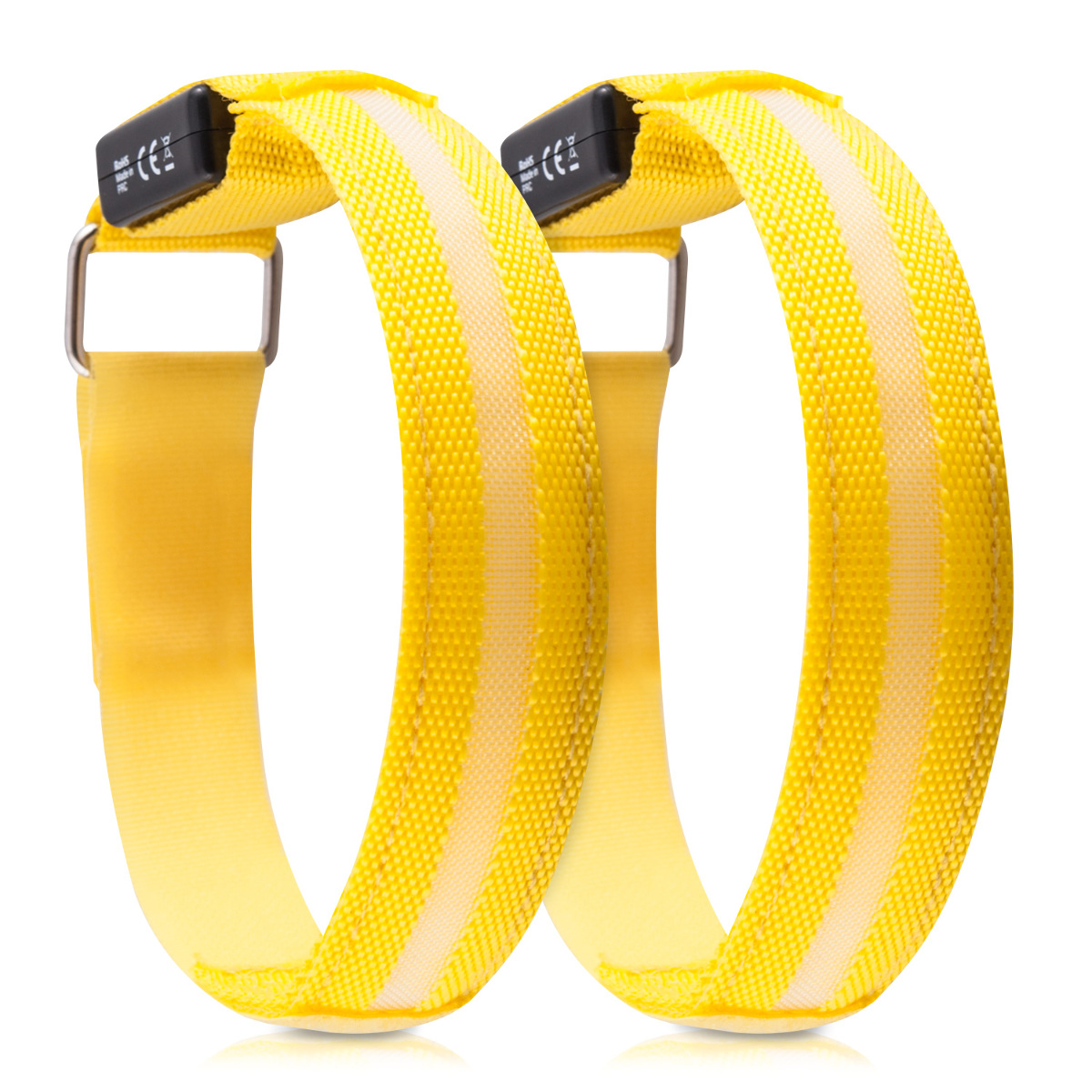 2x LED Licht Leuchtband Leucht Armband Laufen Fahrrad Joggen