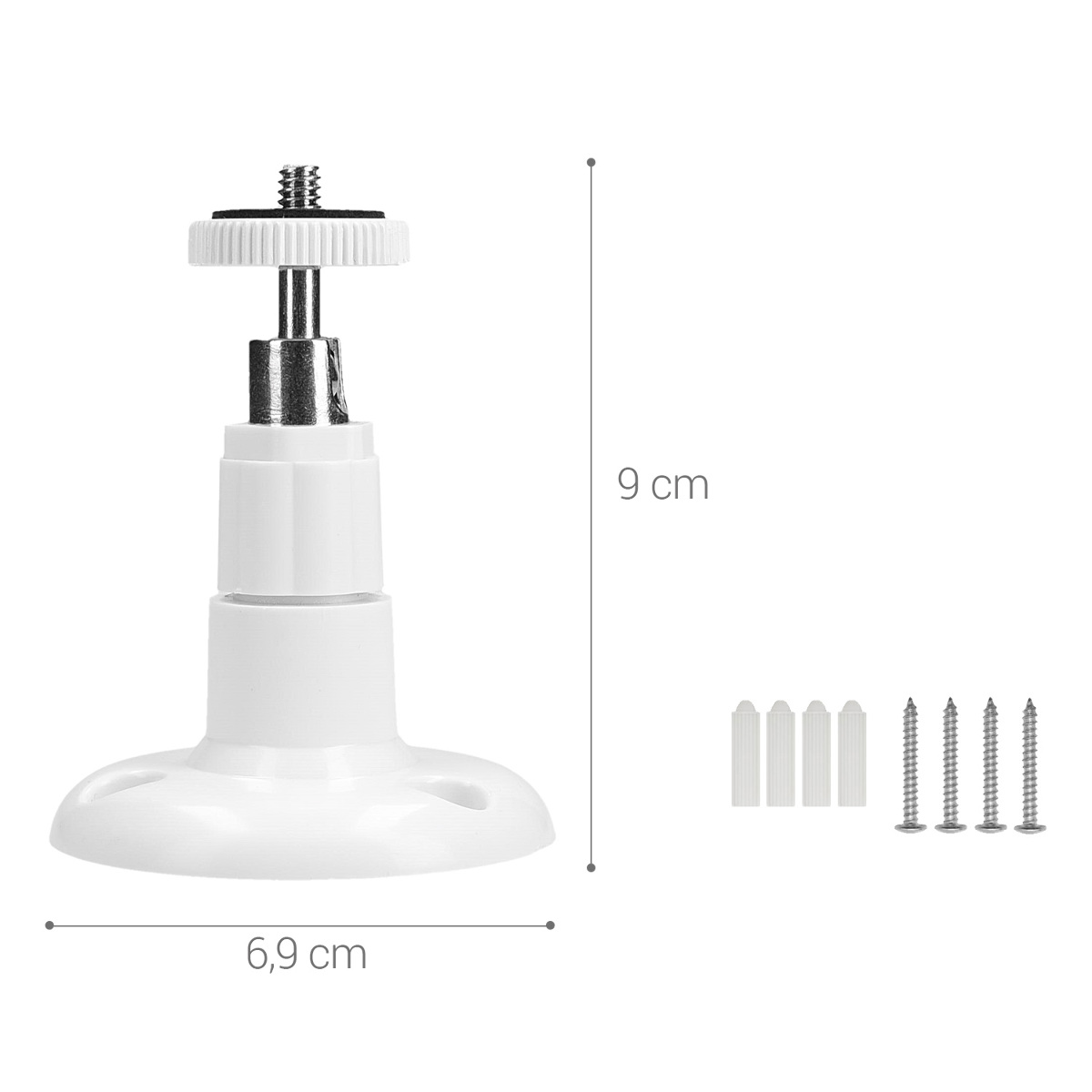 Halterung f/ür Wand oder Decke in Wei/ß Set kwmobile 2X Kamera Wandhalterungen f/ür Arlo//Arlo Pro//Kameras