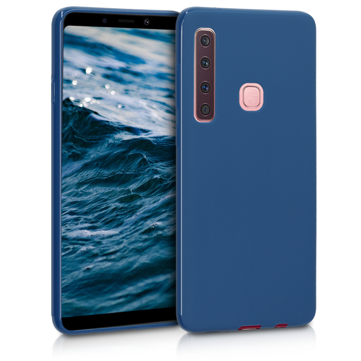 Kvalitní silikonové TPU pouzdro pro Samsung A9 (2018) - Námořnická modré