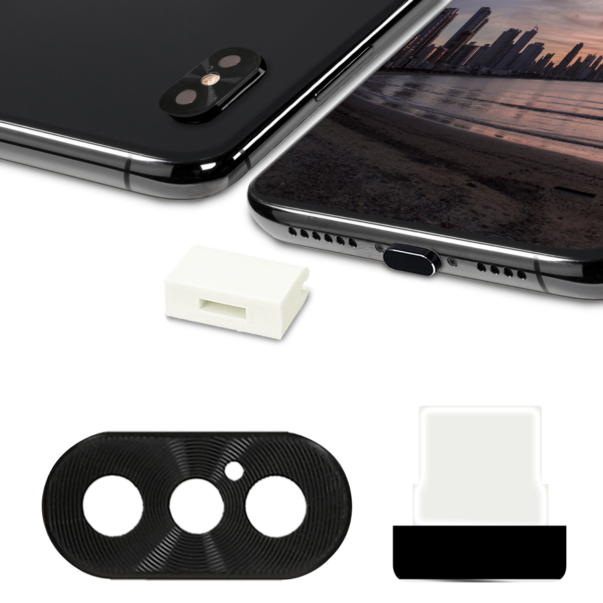Kvalitní plastové pouzdro pro Apple iPhone XS Max - Černá