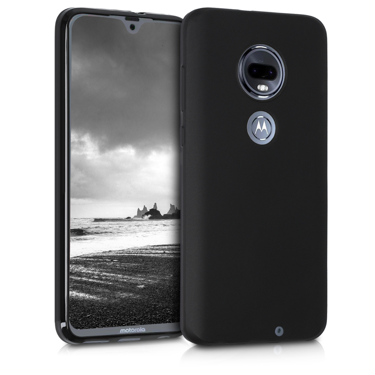 Kvalitní silikonové TPU pouzdro | obal pro Motorola Moto G7 / Moto G7 Plus - Černá matná