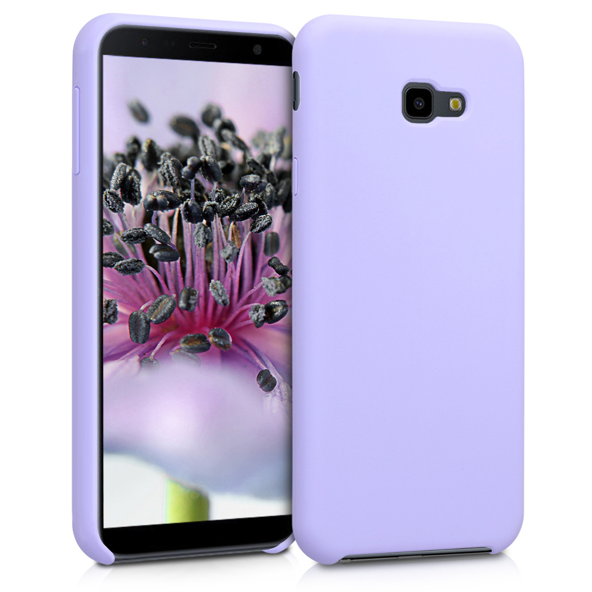 Kvalitní silikonové TPU pouzdro pro Samsung J4+ | J4 Plus DUOS - levandulové fialové