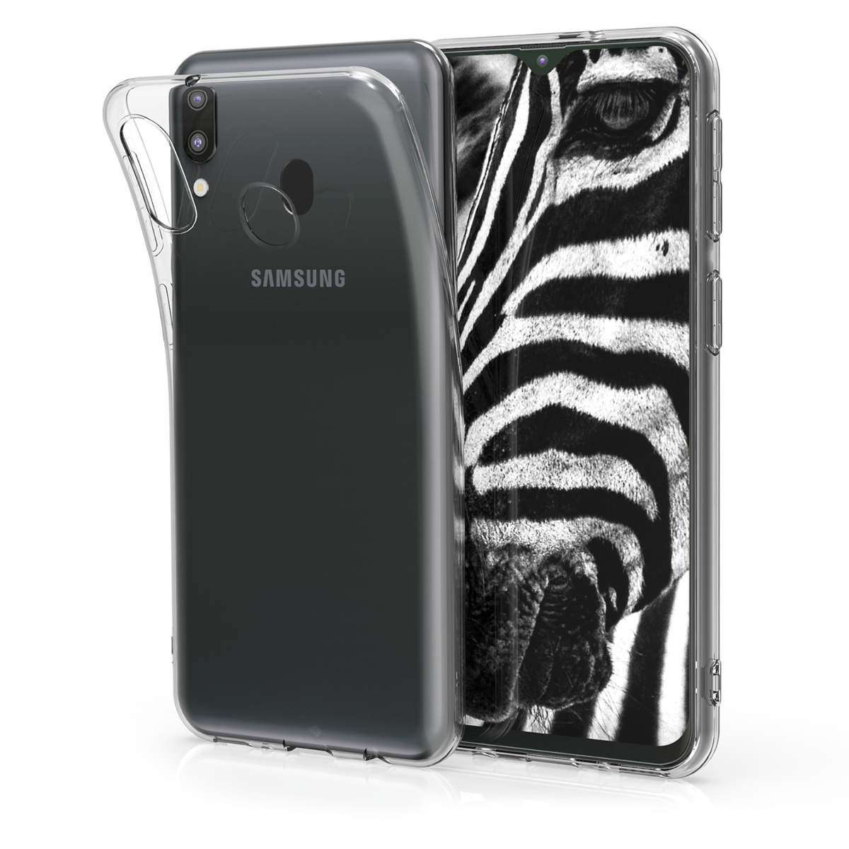 Kvalitní silikonové TPU pouzdro pro Samsung M20 (2019) - průhledné