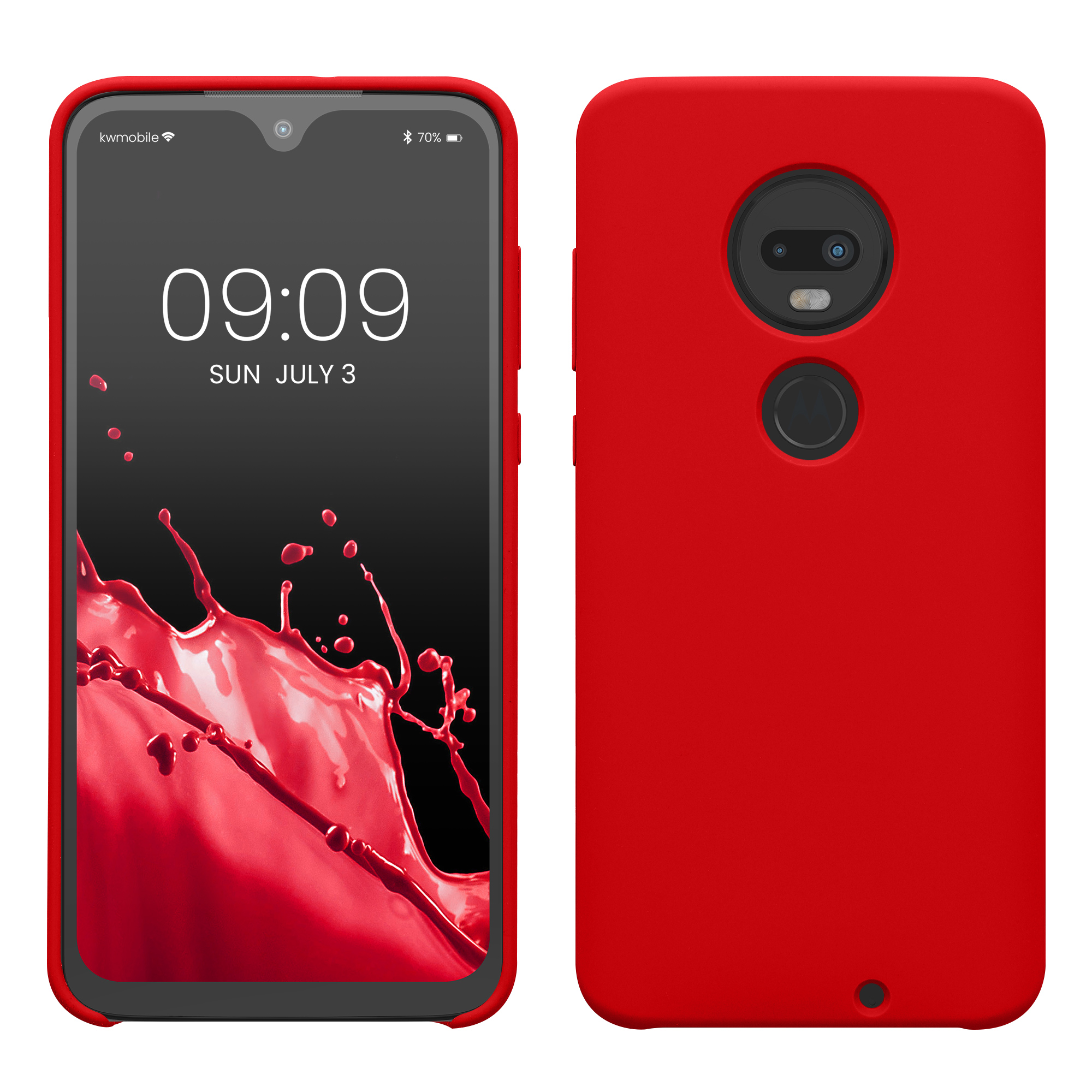 Kvalitní silikonové TPU pouzdro | obal pro Motorola Moto G7 / Moto G7 Plus - Červená