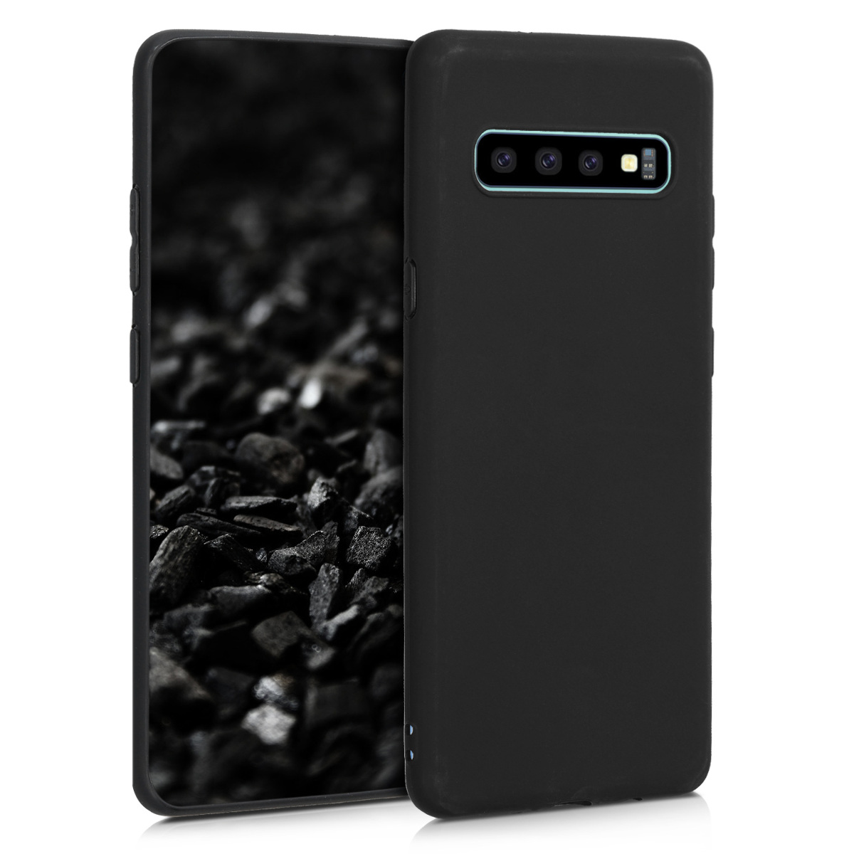 Kvalitní silikonové TPU pouzdro pro Samsung S10 5G - černé matné