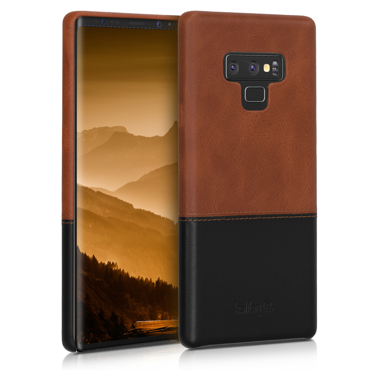 Kožené pouzdro pro Samsung Note 9 - Brown / černé