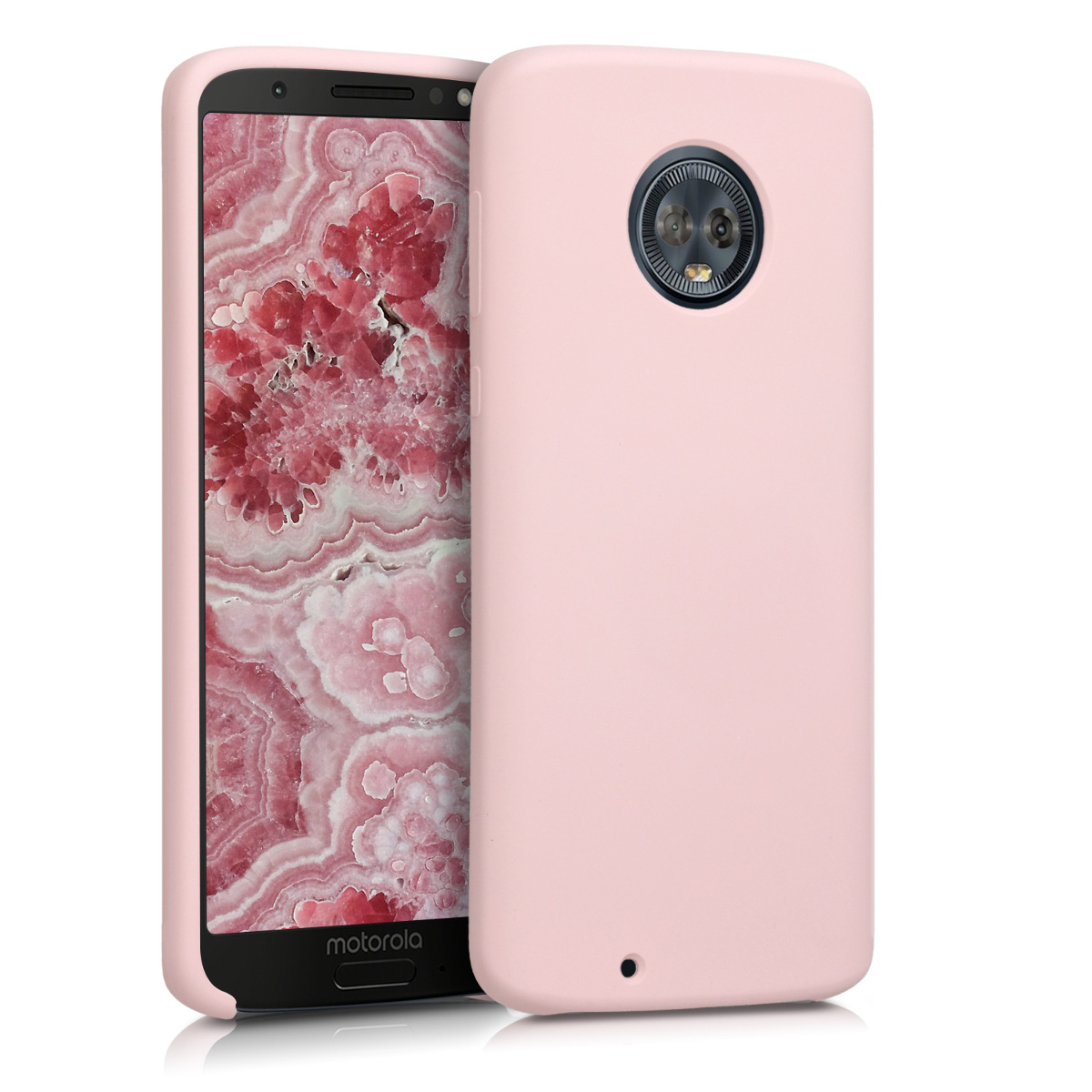 Kvalitní silikonové TPU pouzdro | obal pro Motorola Moto G6 - Prašná růžová