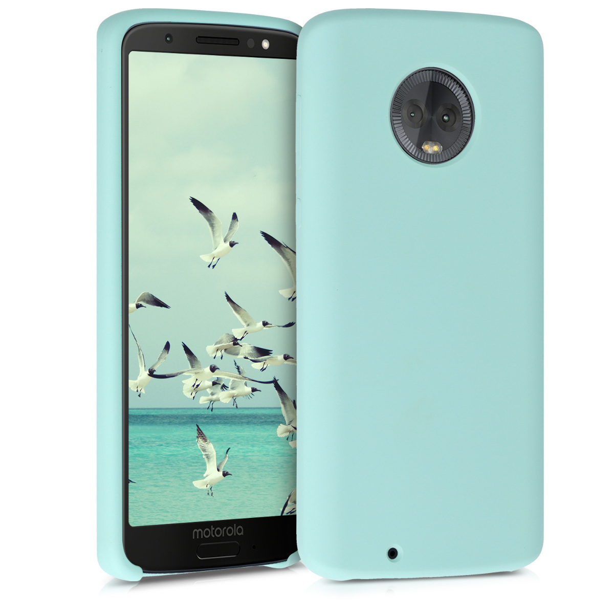 Kvalitní silikonové TPU pouzdro | obal pro Motorola Moto G6 - Světle modrá matná