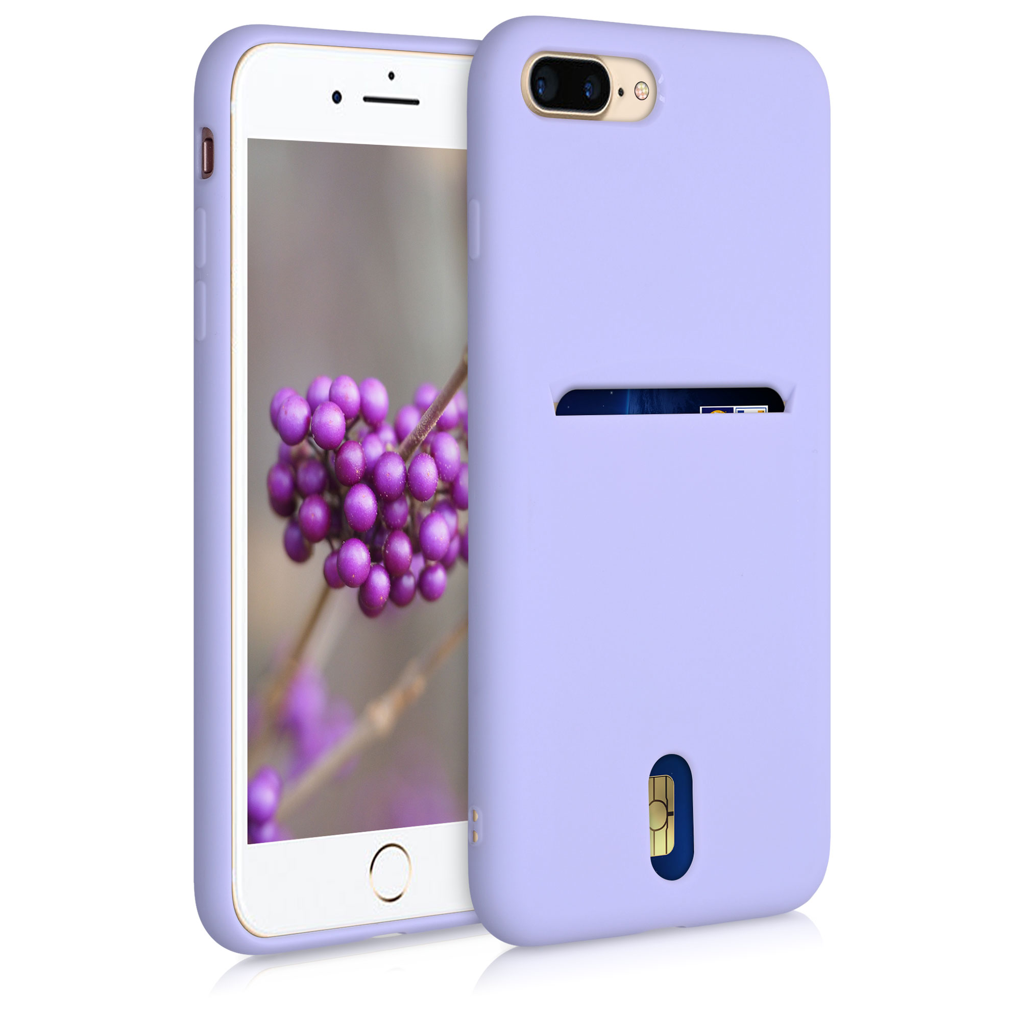 Kvalitní silikonové TPU pouzdro pro Apple iPhone 7 Plus / 8  - Light Lavender