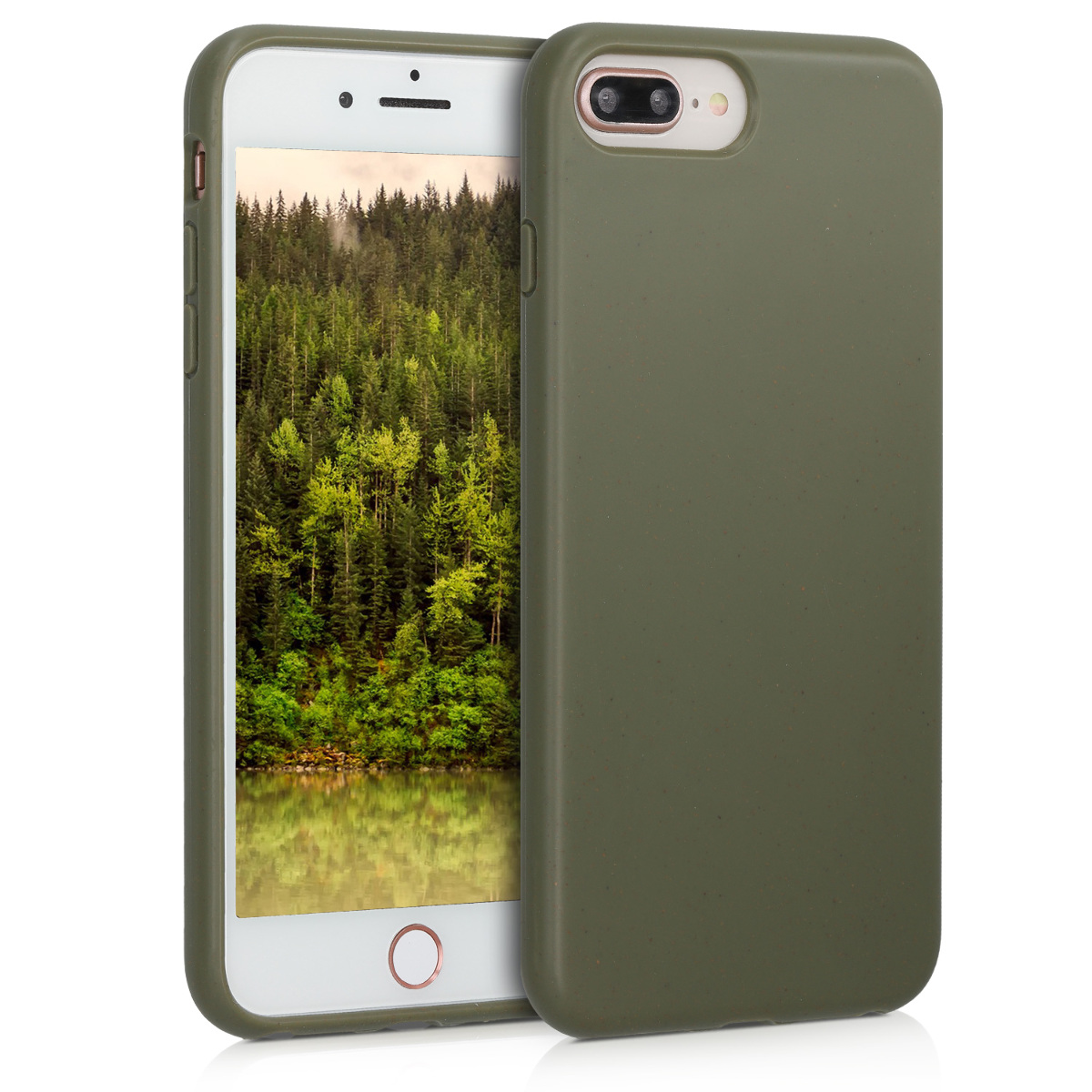 Kvalitní silikonové TPU pouzdro pro Apple iPhone 7 Plus / 8  - Olivově zelená