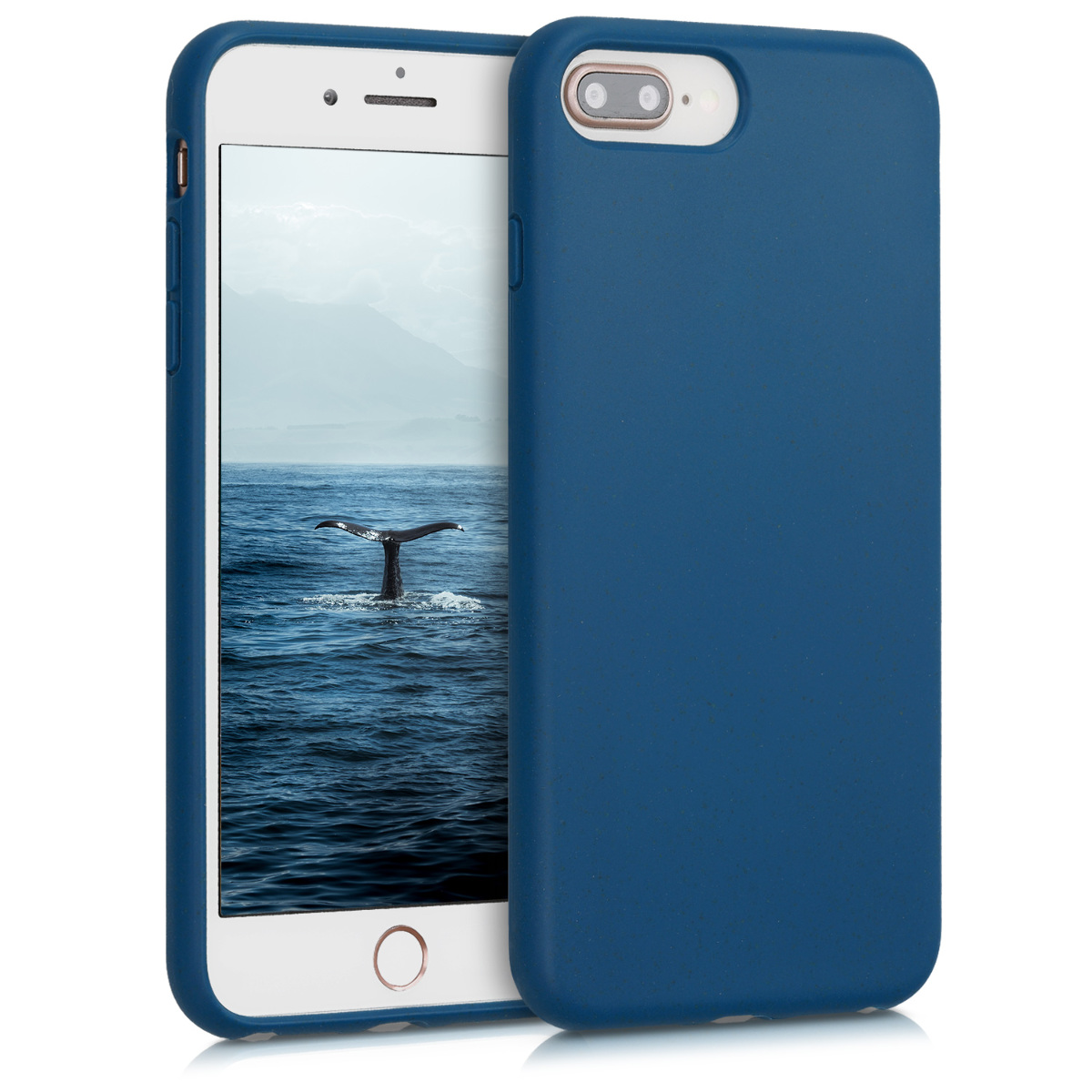 Kvalitní silikonové TPU pouzdro pro Apple iPhone 7 Plus / 8  - Tmavě modrá