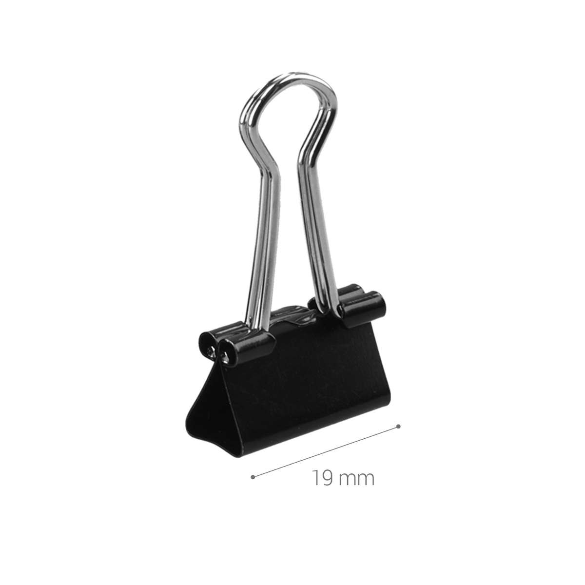 Set of Black Binder Clips (50 Pack) for Office Stationary Extra Small